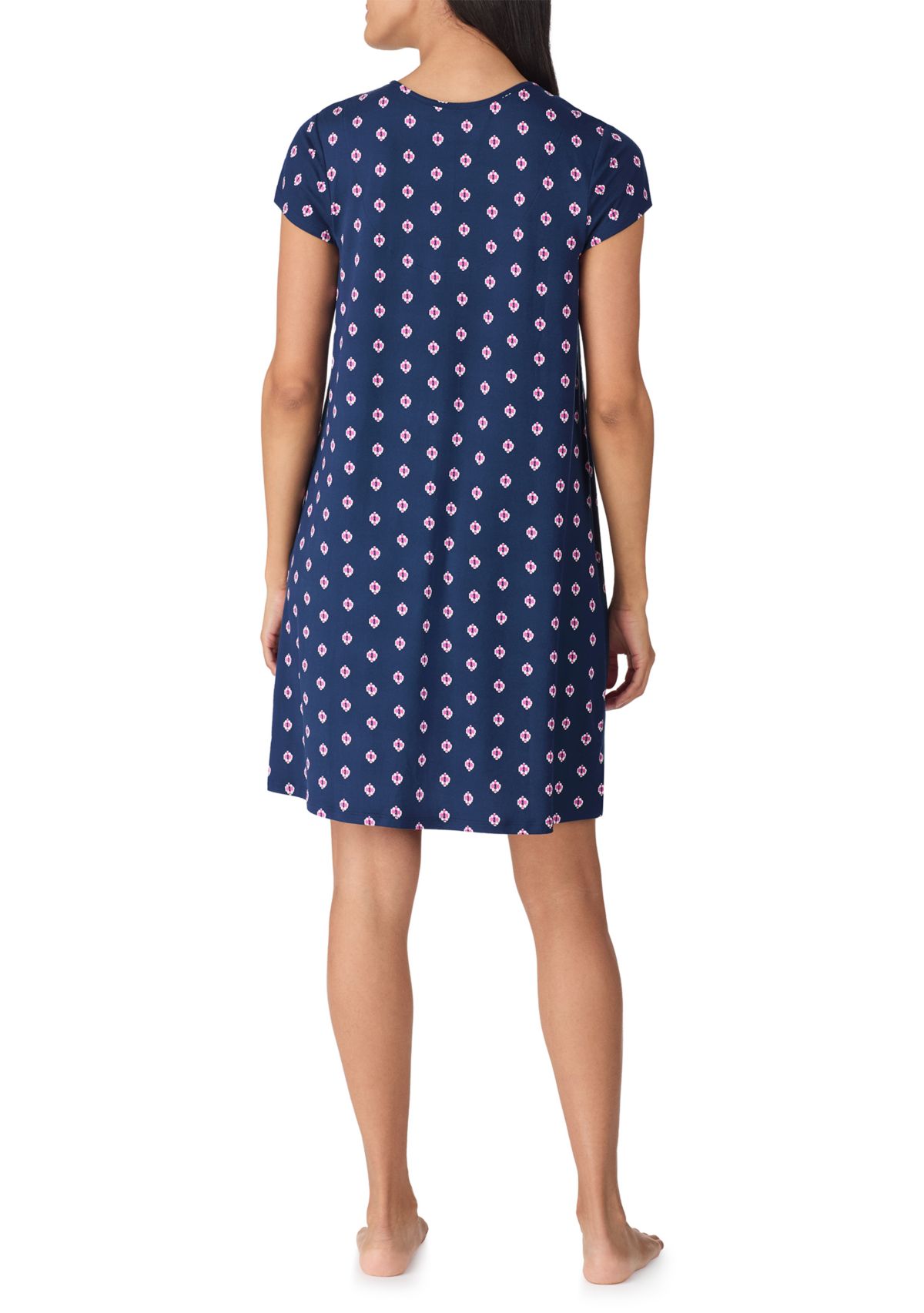 Short Sleeve Printed Chemise