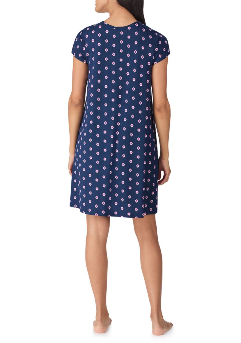 Short Sleeve Printed Chemise