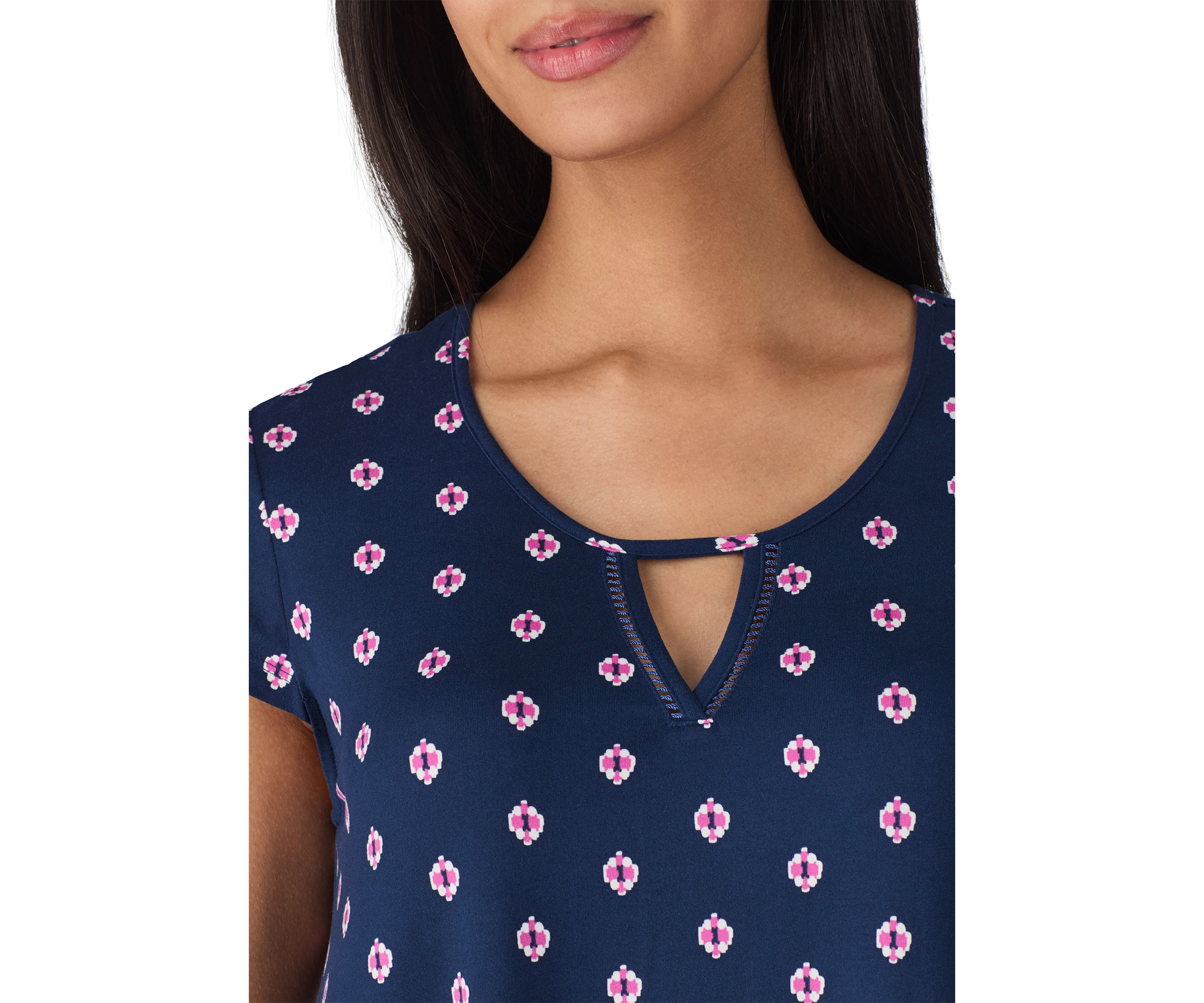Short Sleeve Printed Chemise