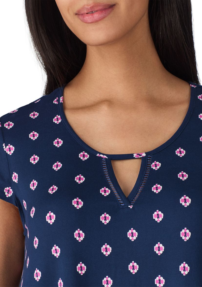 Short Sleeve Printed Chemise
