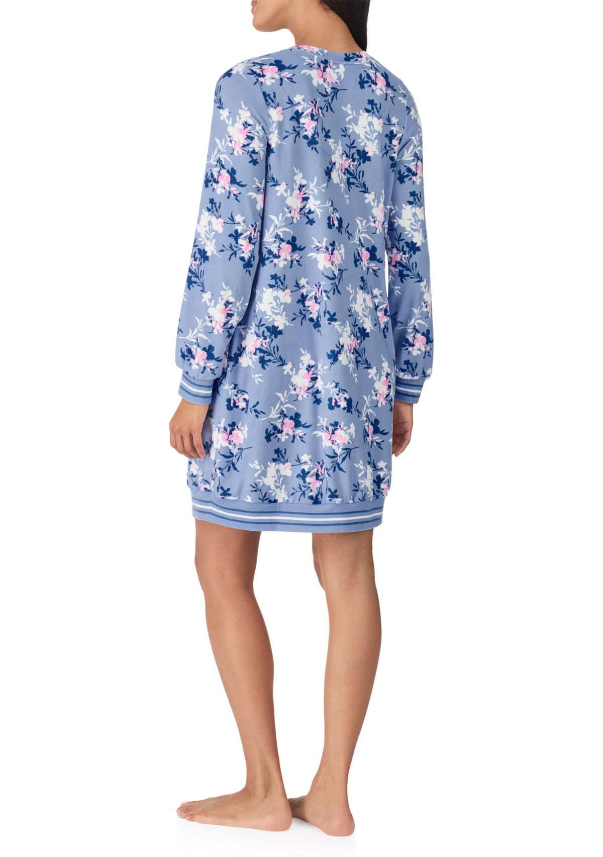 Long Sleeve Printed Sleep Shirt