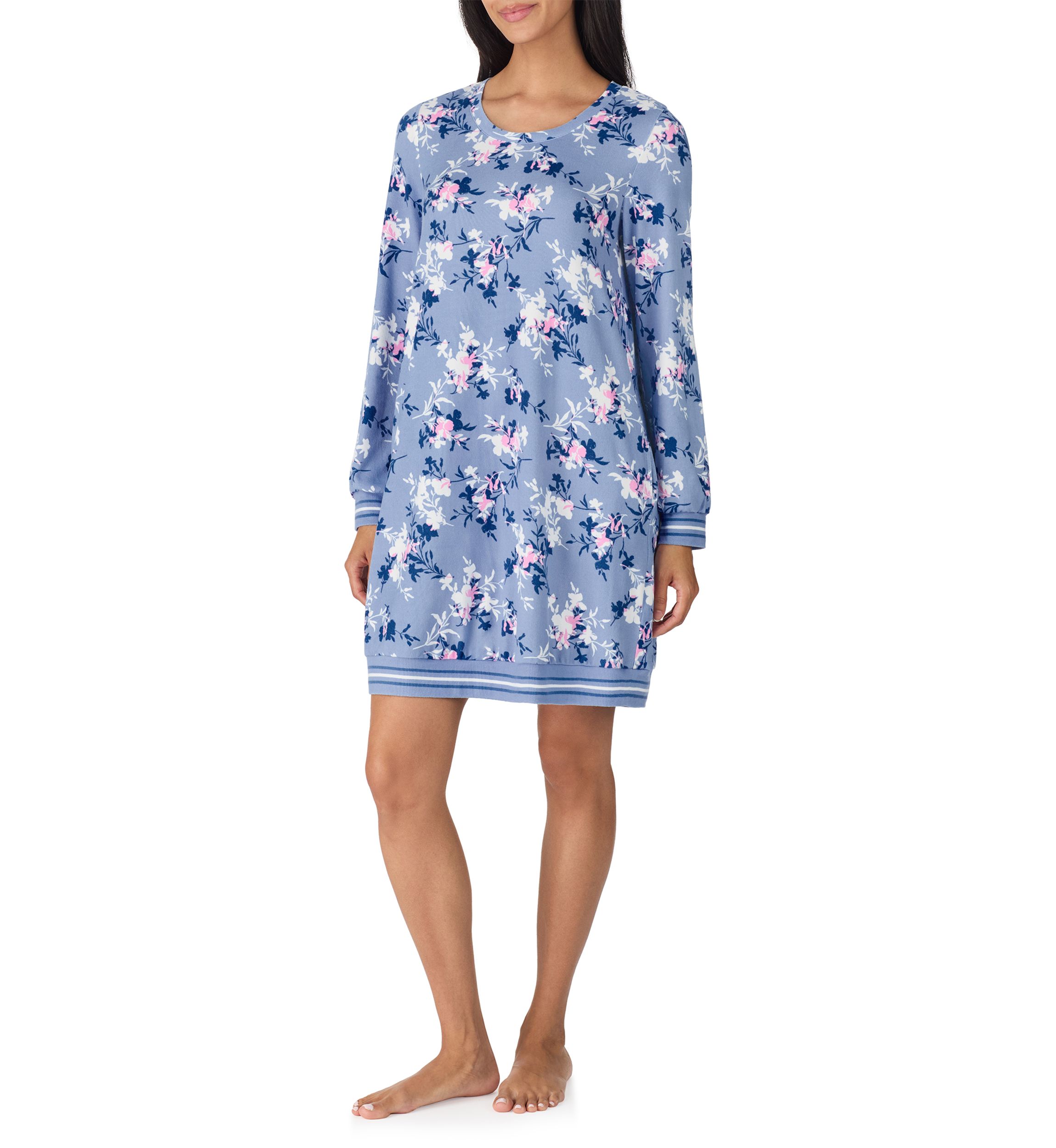 Long Sleeve Printed Sleep Shirt