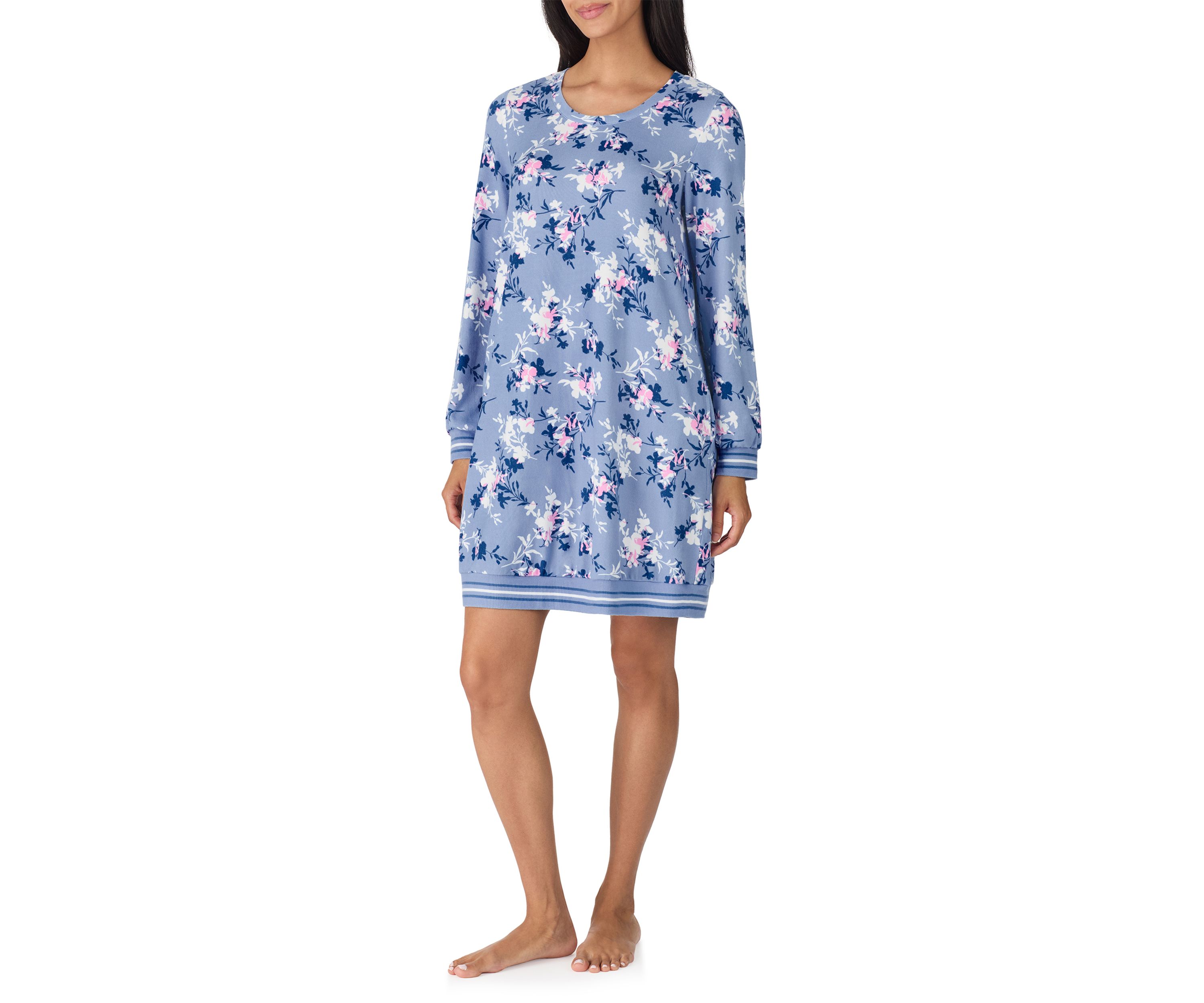 Long Sleeve Printed Sleep Shirt