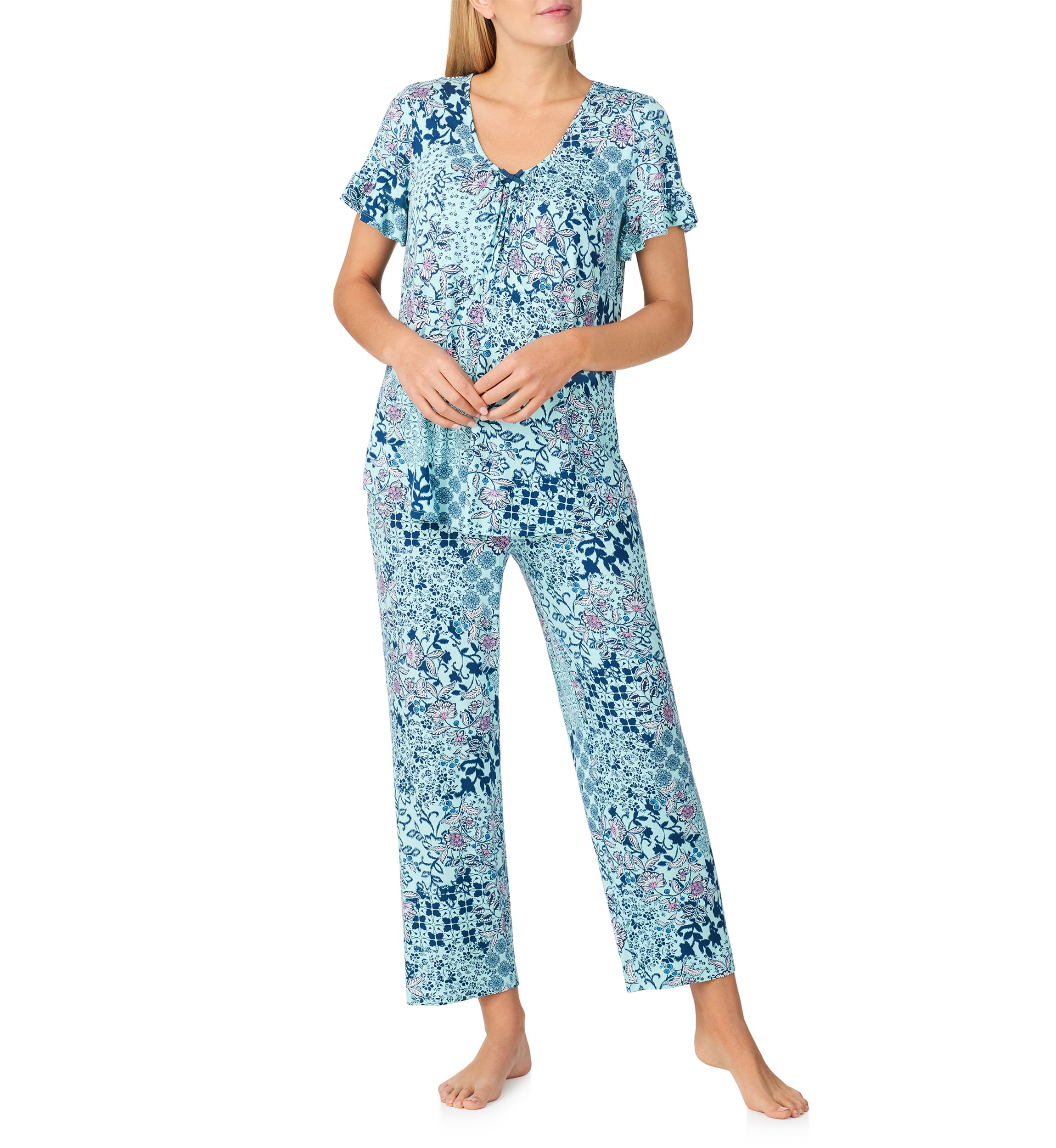 Womens Short Sleeve Pajama Set
