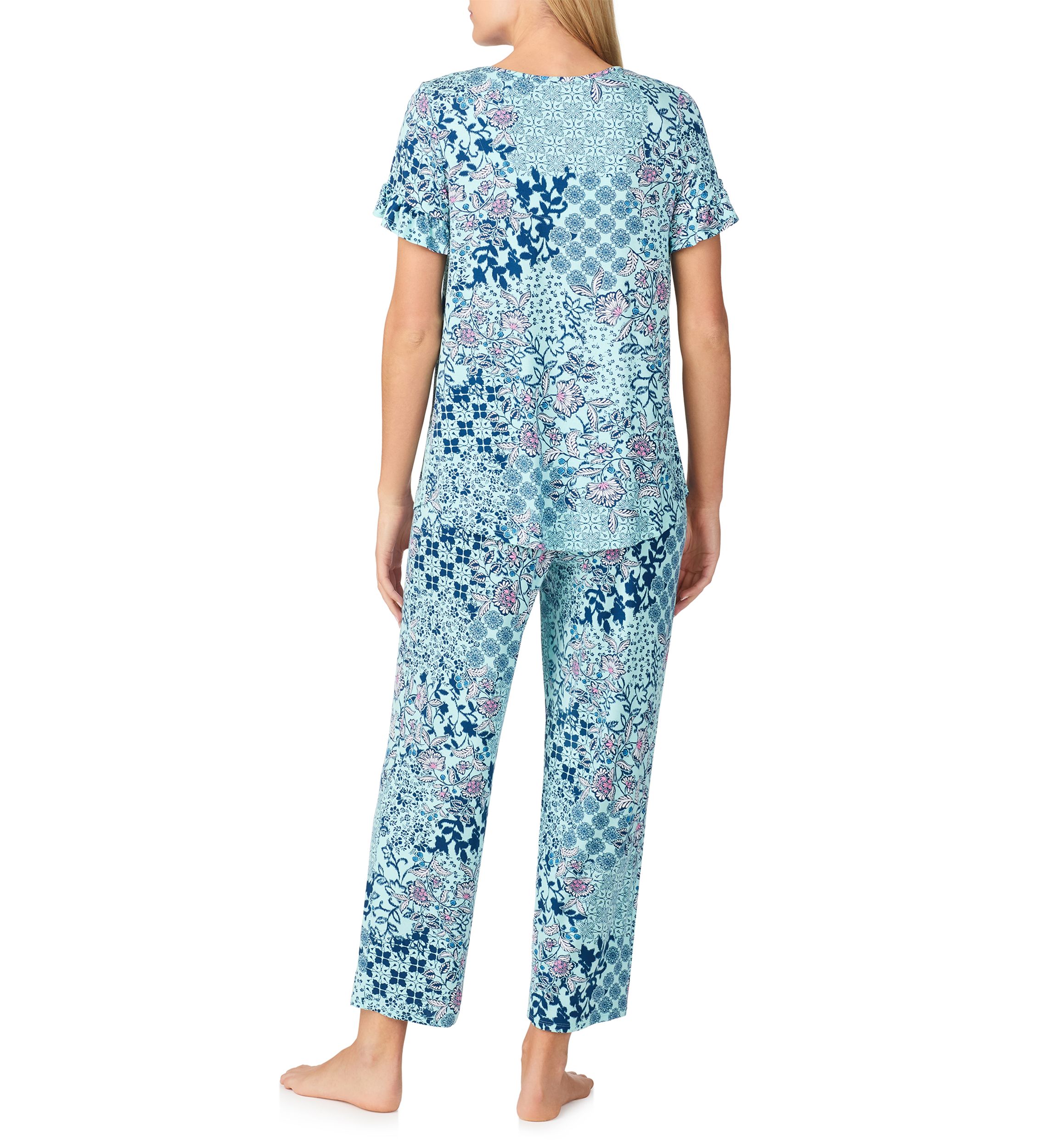 Womens Short Sleeve Pajama Set