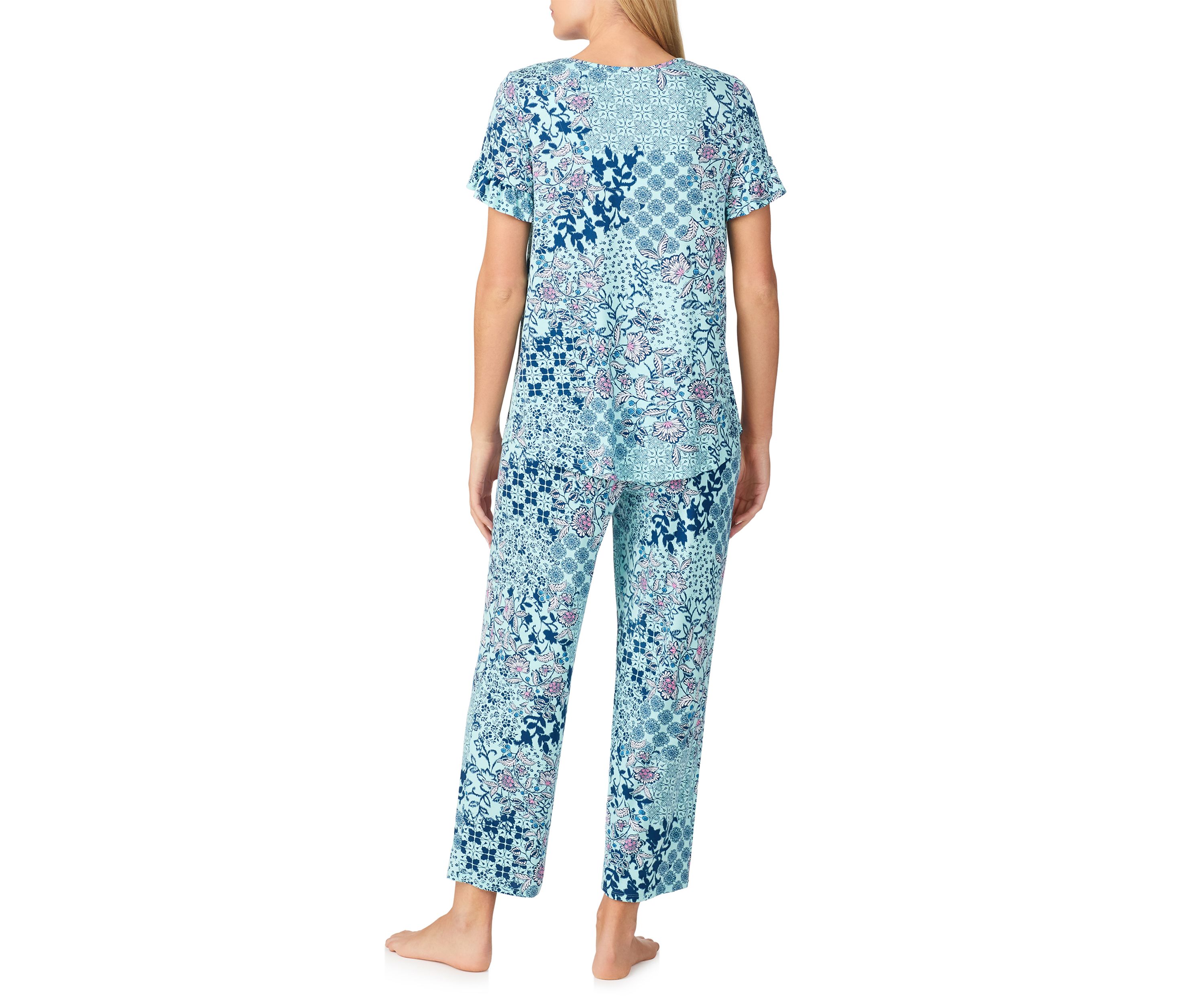 Womens Short Sleeve Pajama Set