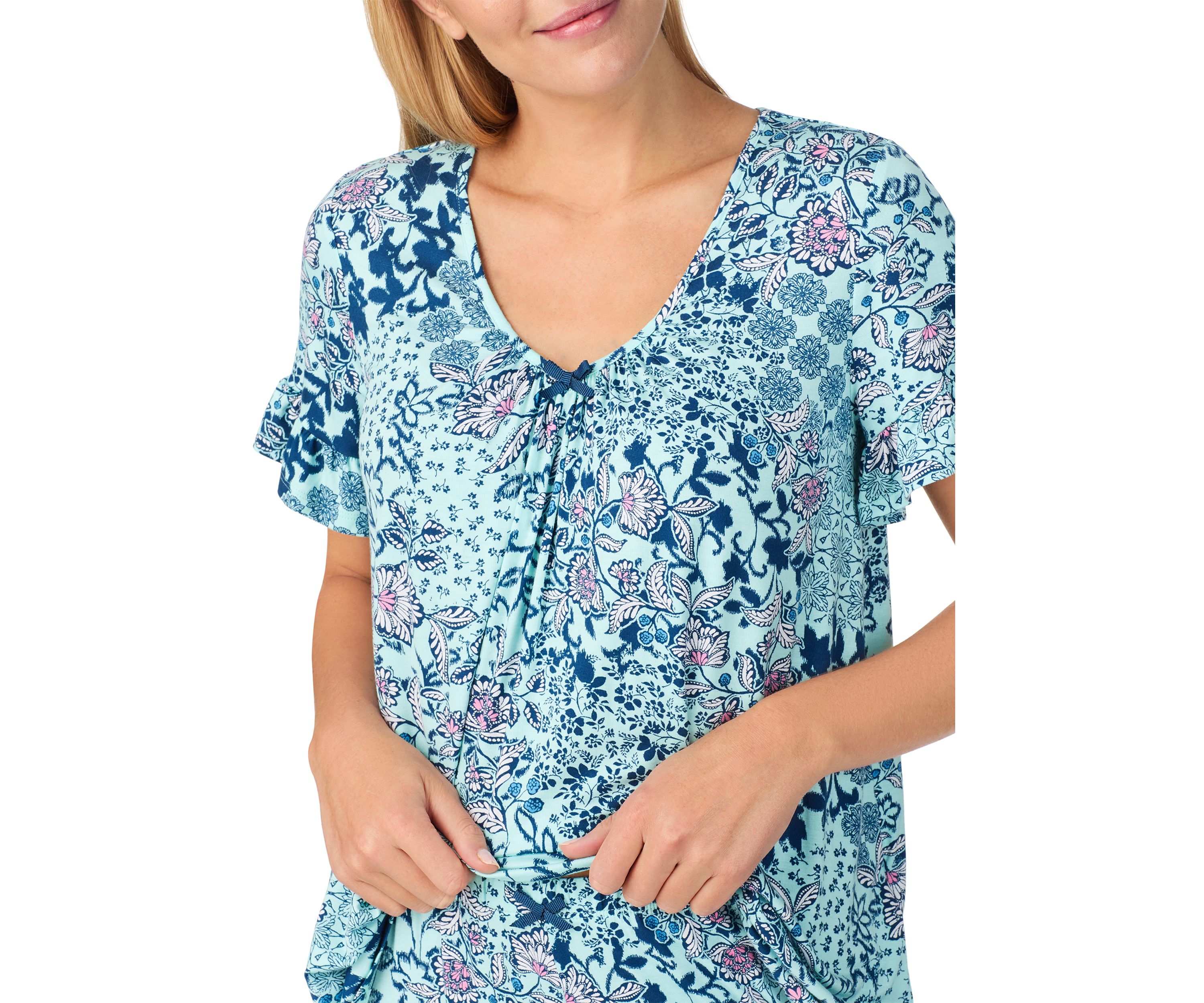 Womens Short Sleeve Pajama Set