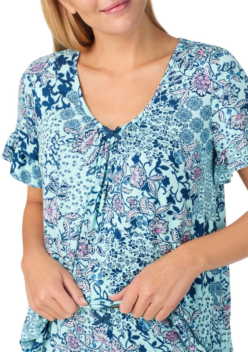Womens Short Sleeve Pajama Set