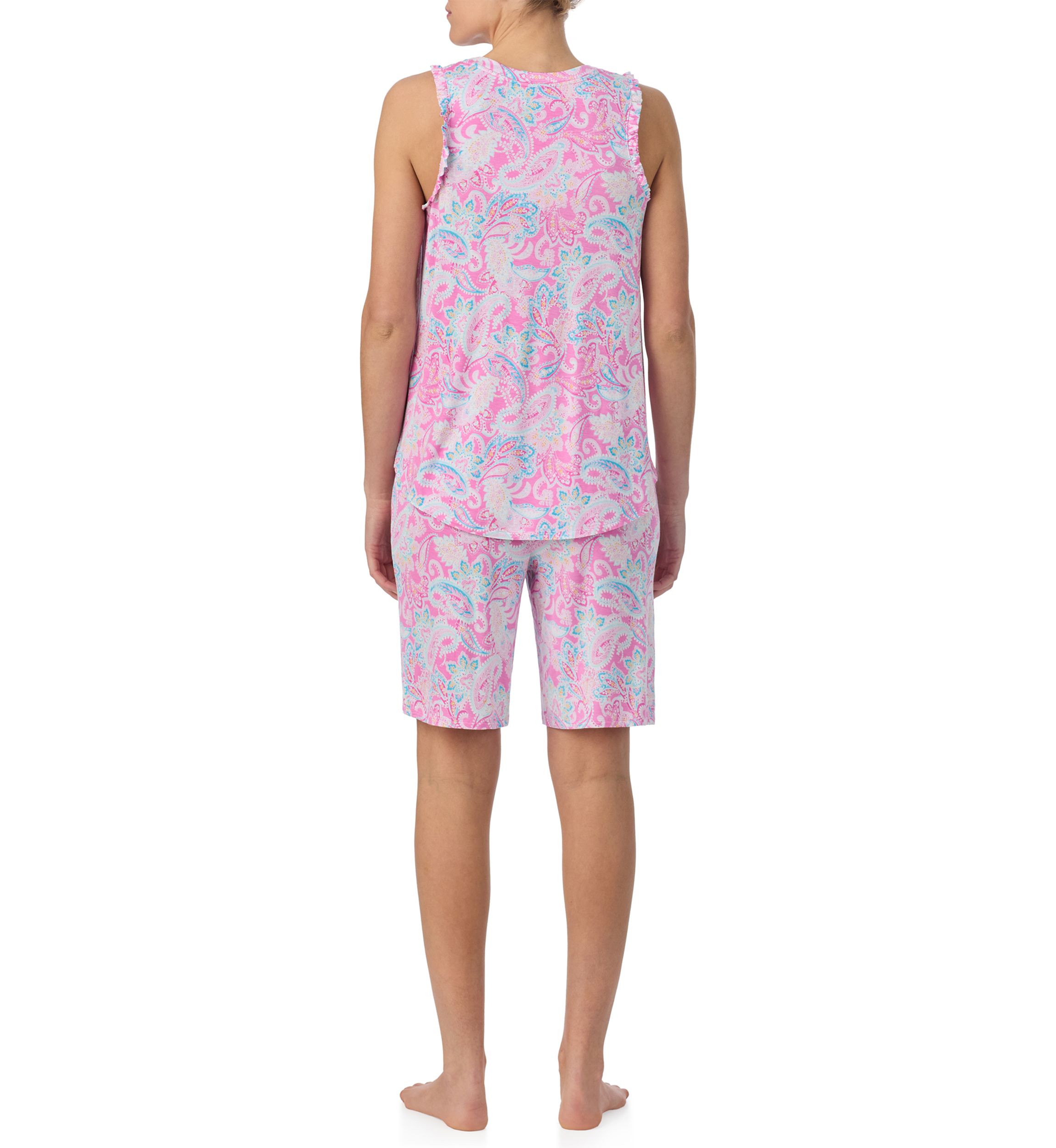 Tank Top and Bermuda Shorts Pajama Set