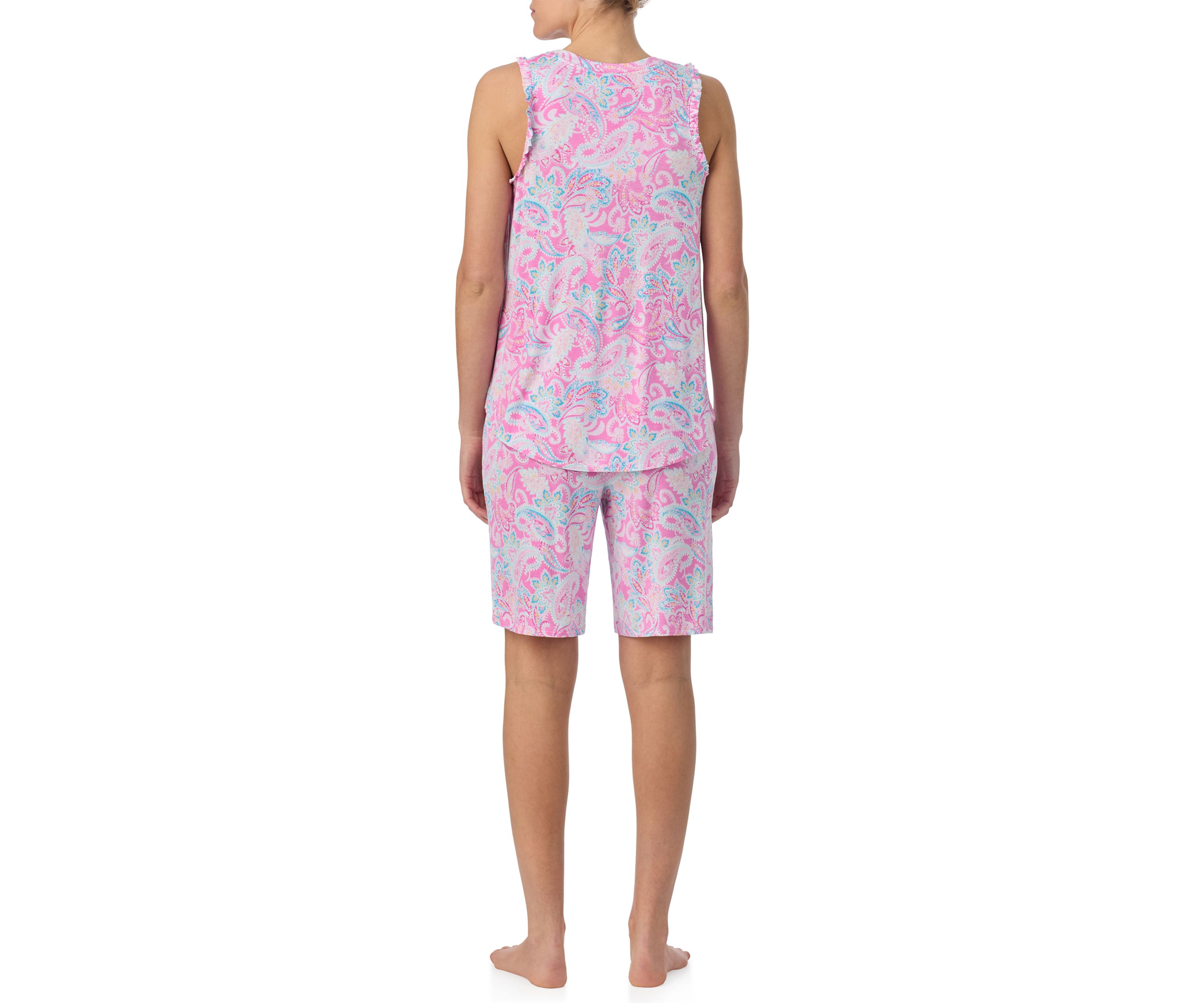 Tank Top and Bermuda Shorts Pajama Set