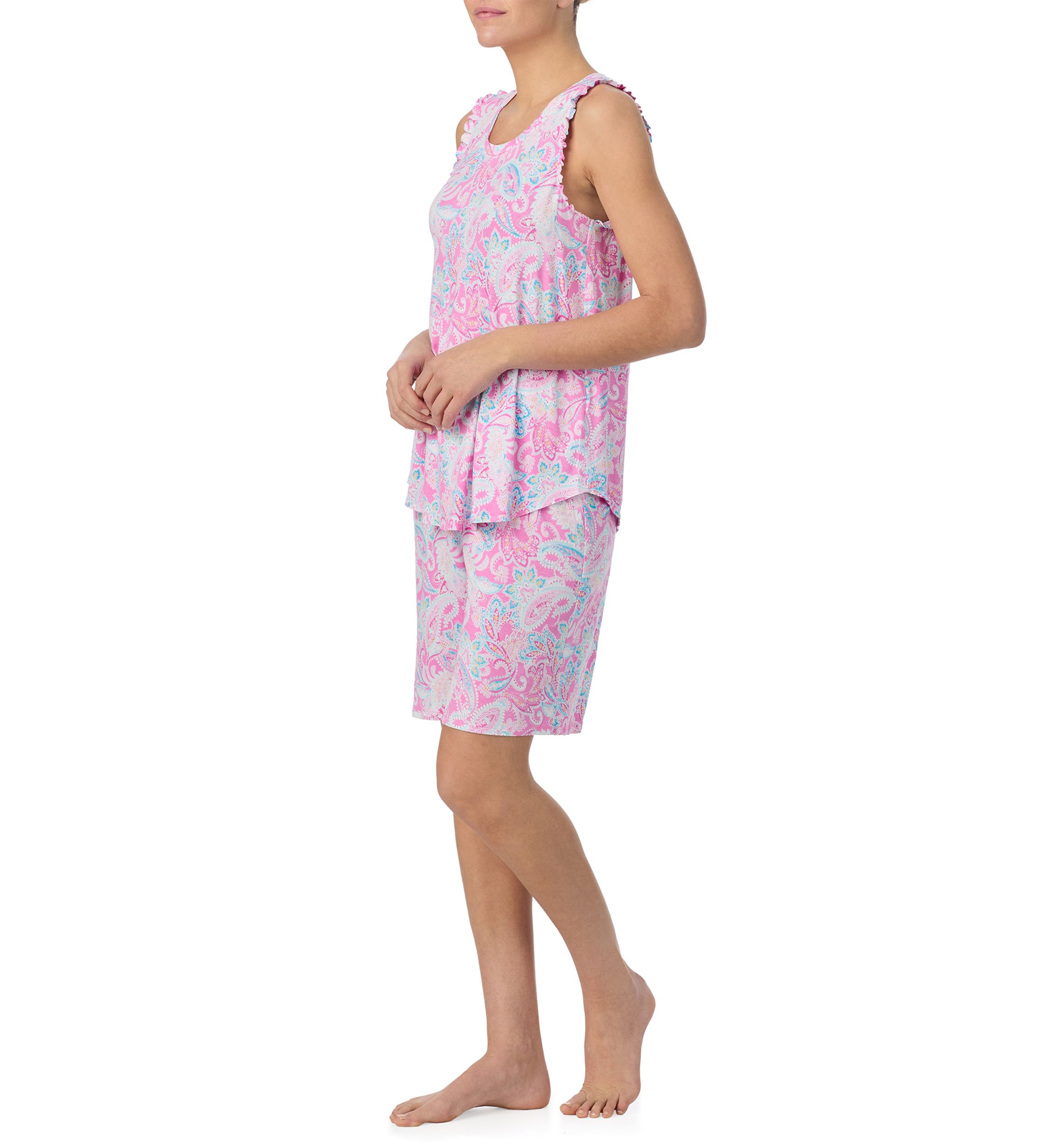 Tank Top and Bermuda Shorts Pajama Set