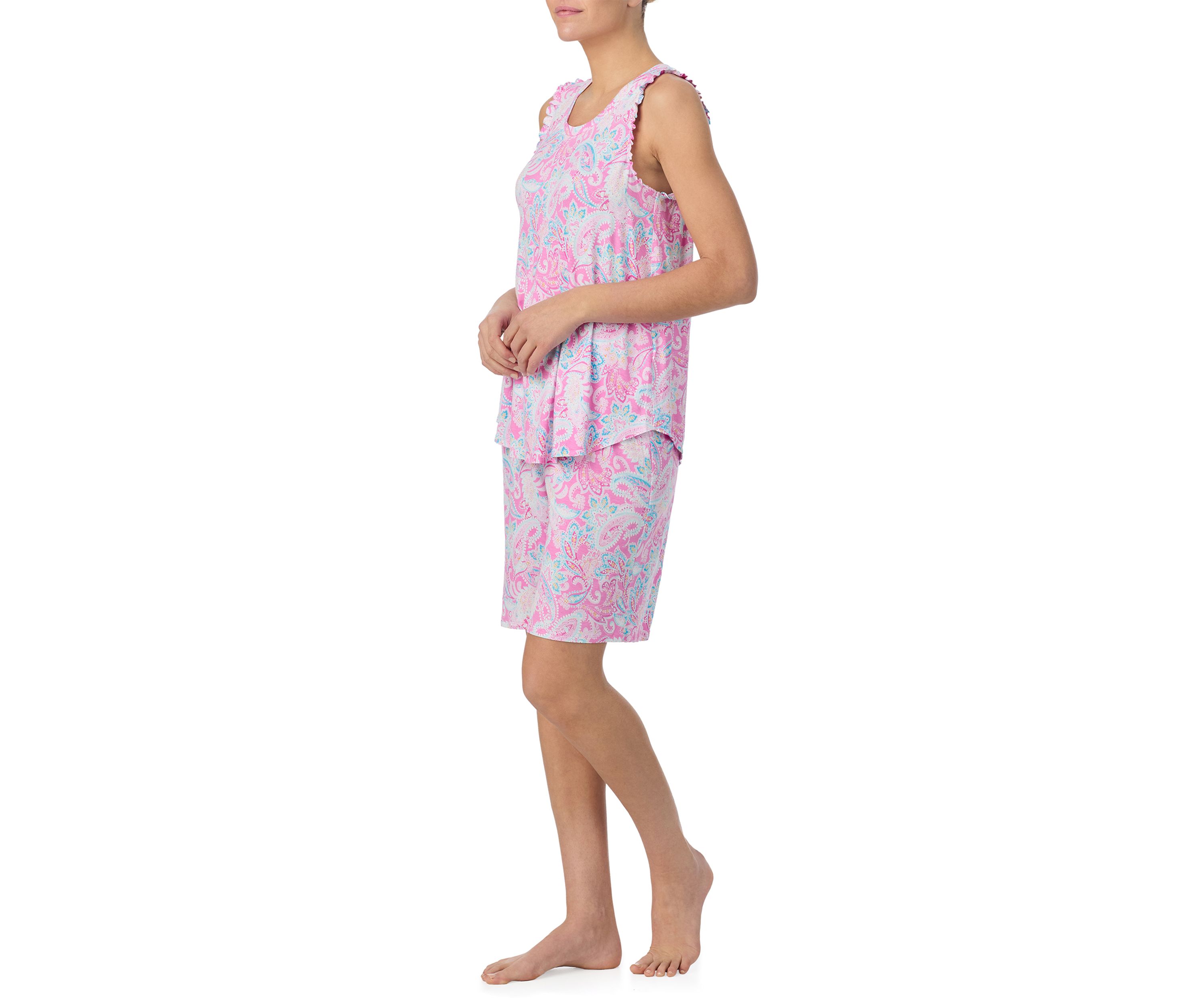 Tank Top and Bermuda Shorts Pajama Set