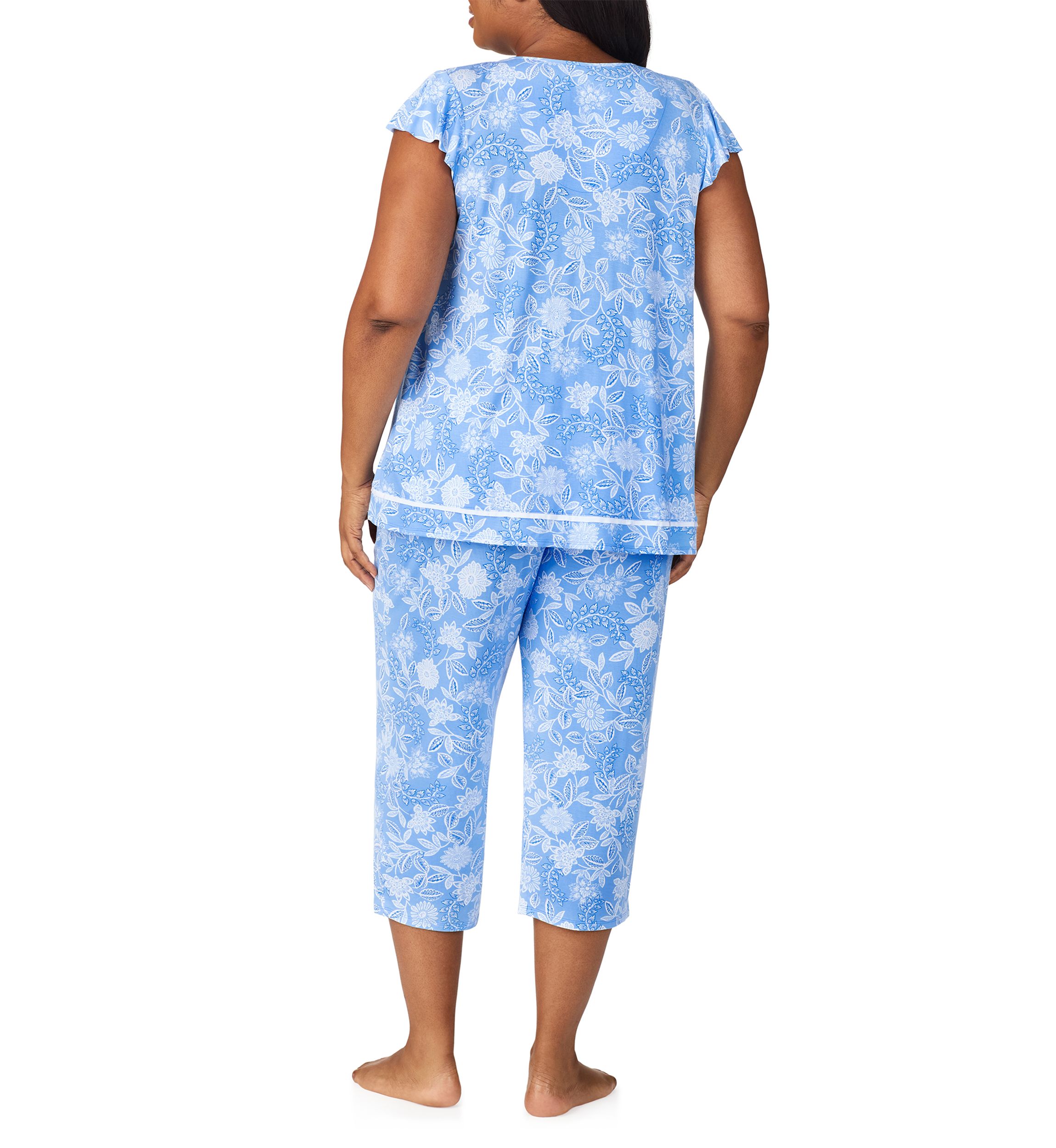 Plus Size Printed Pajama Set 