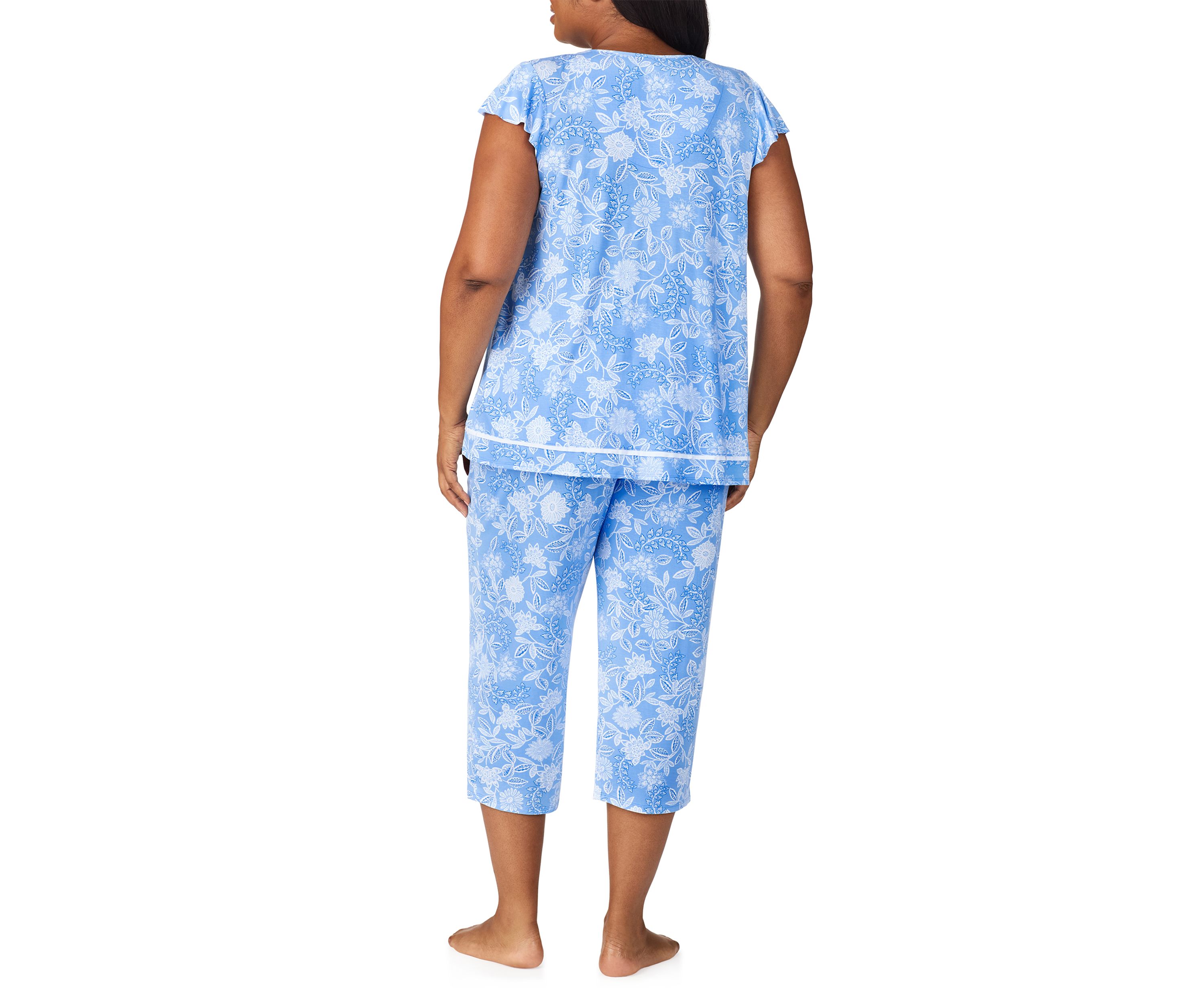 Plus Size Printed Pajama Set 