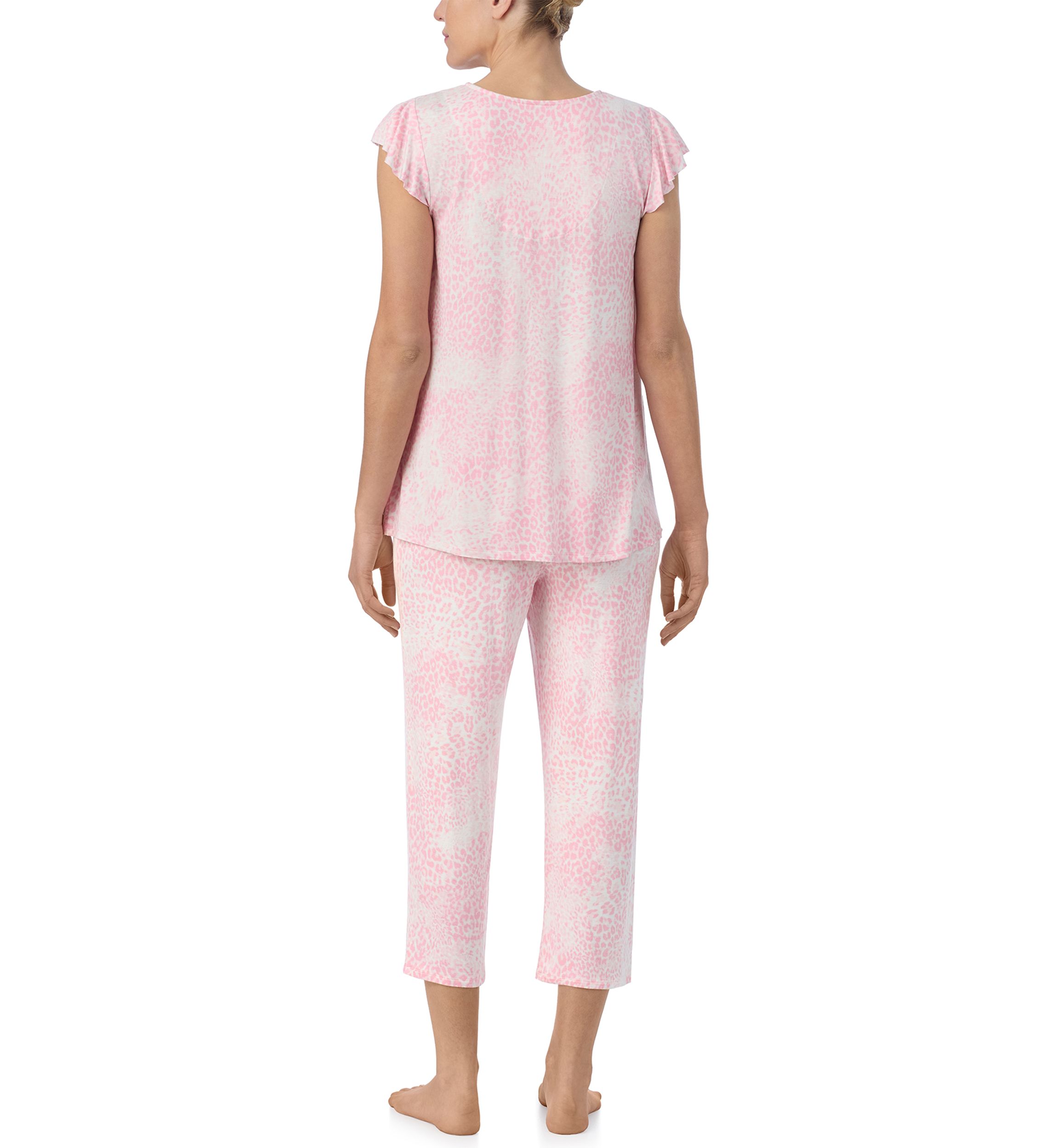 Cropped Printed Pajama Set