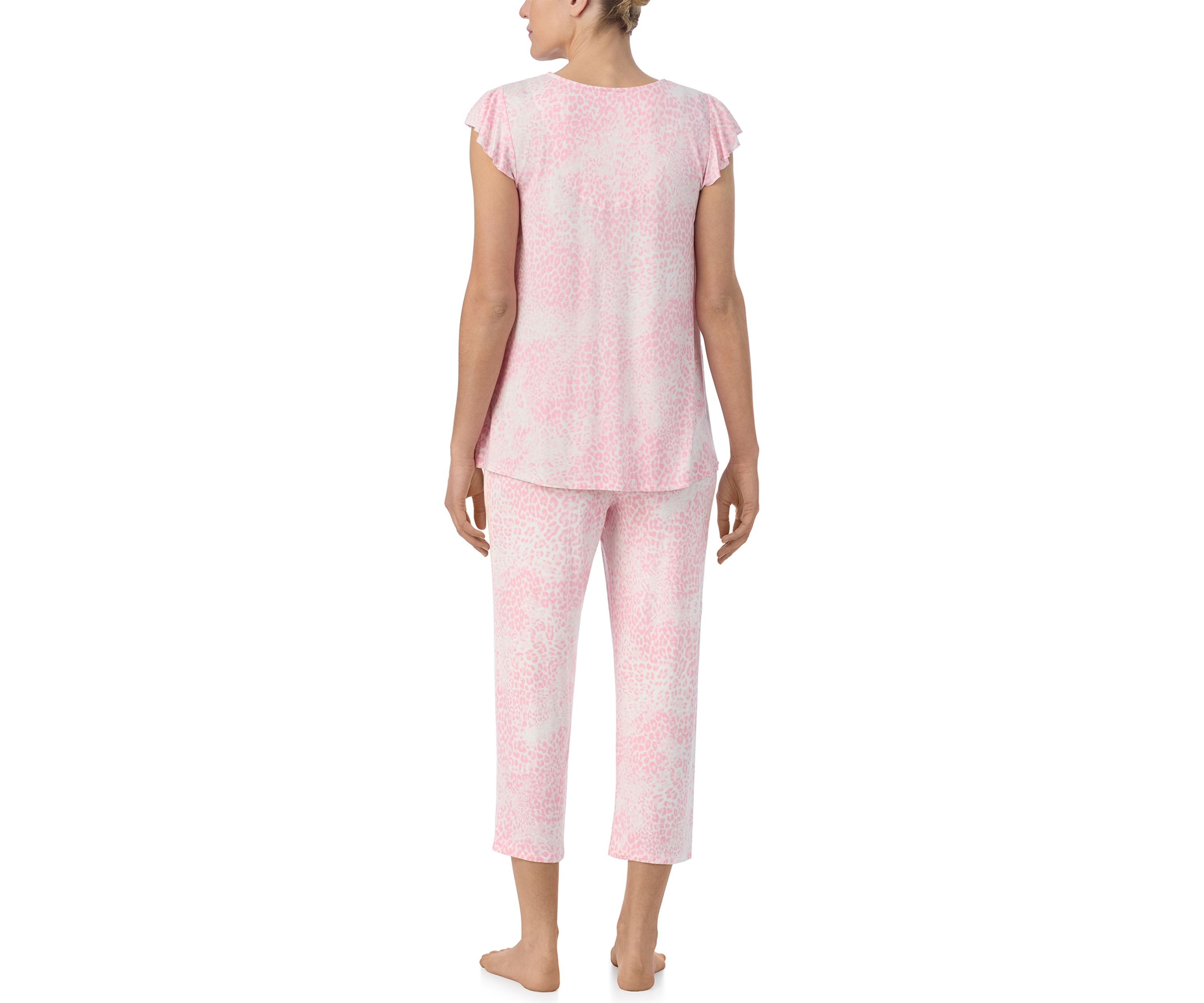 Cropped Printed Pajama Set