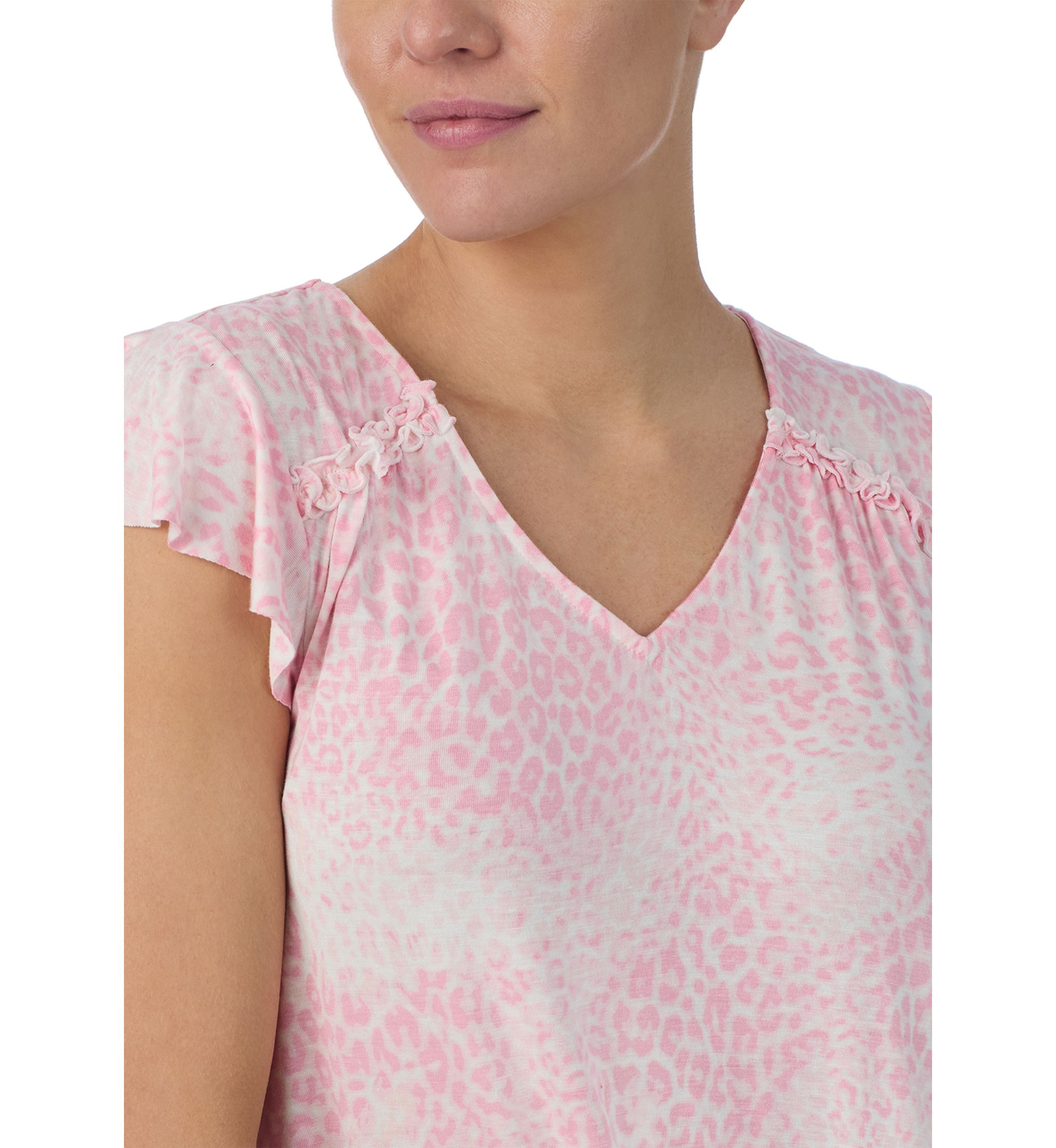 Cropped Printed Pajama Set