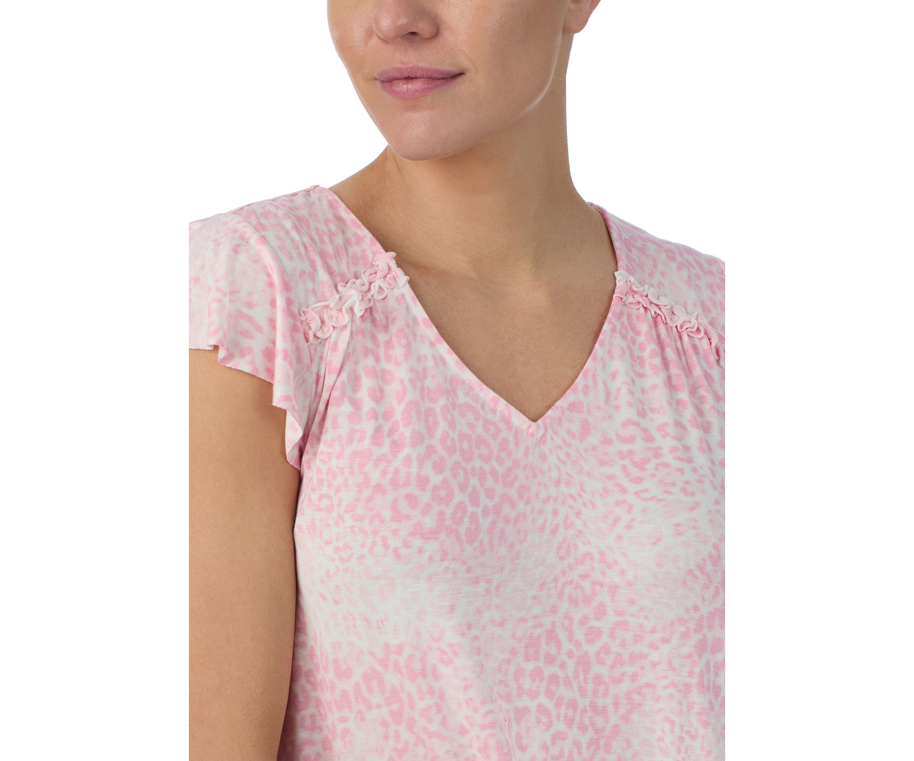 Cropped Printed Pajama Set