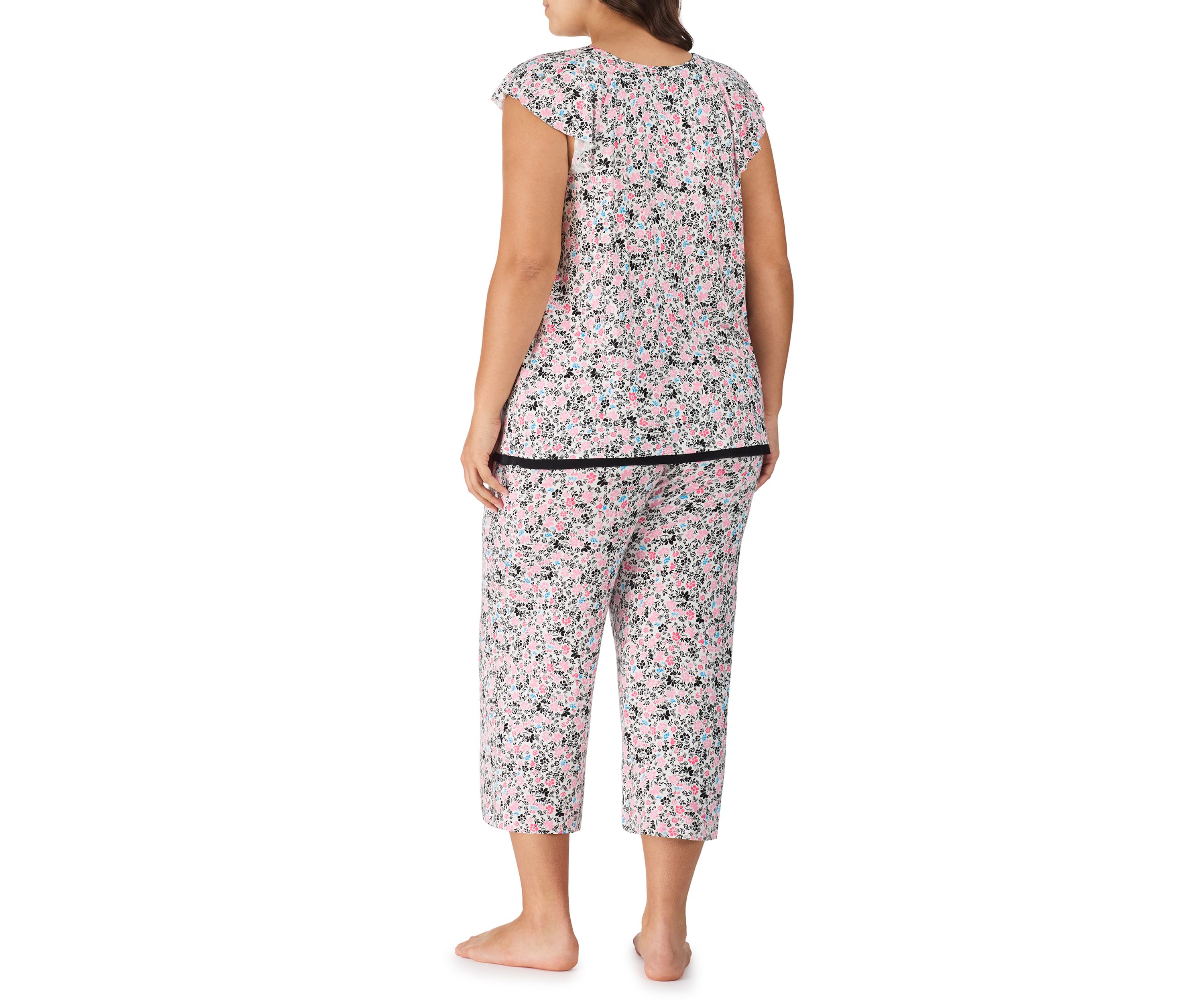 Plus Size Printed Pajama Set