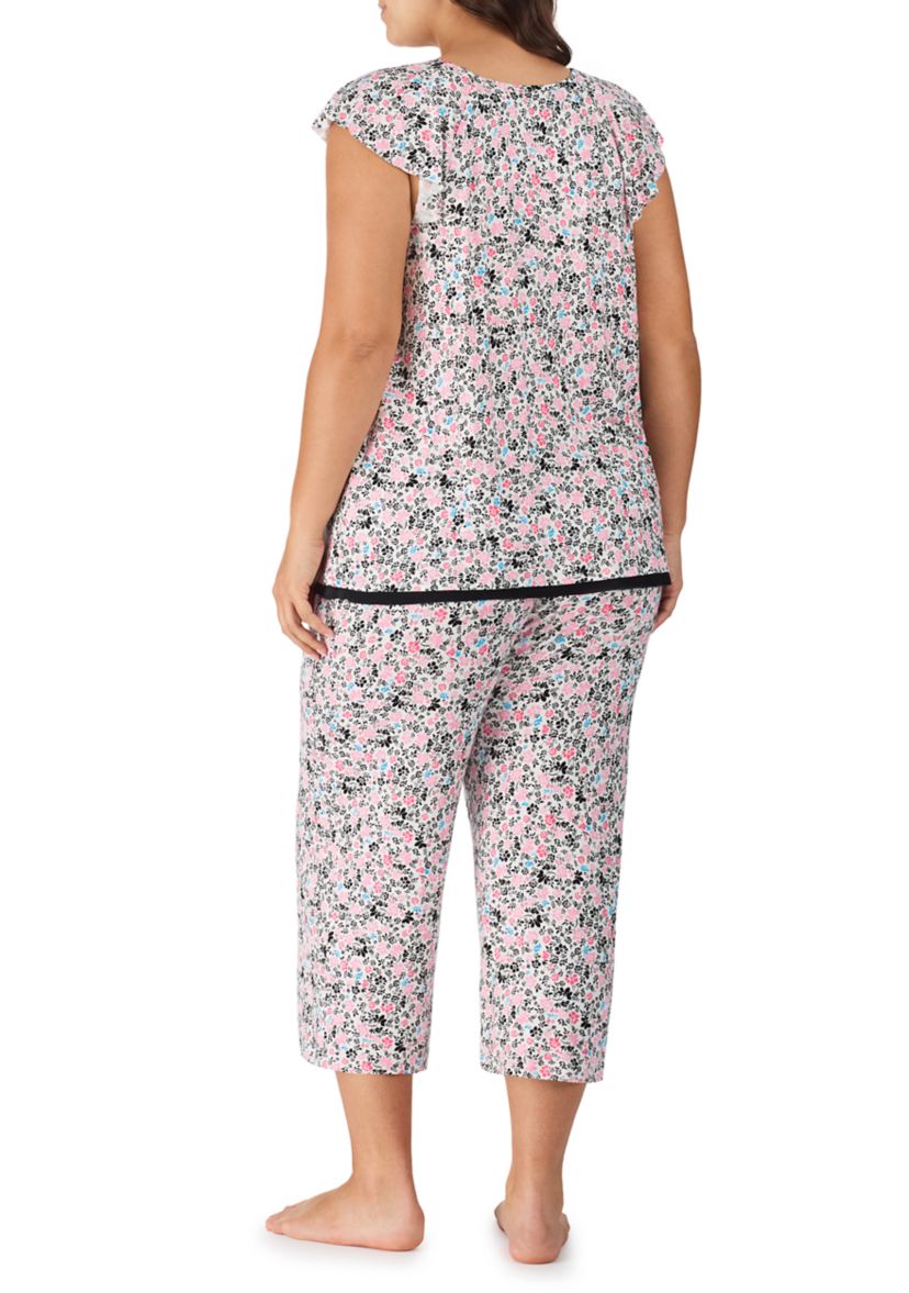 Plus Size Printed Pajama Set