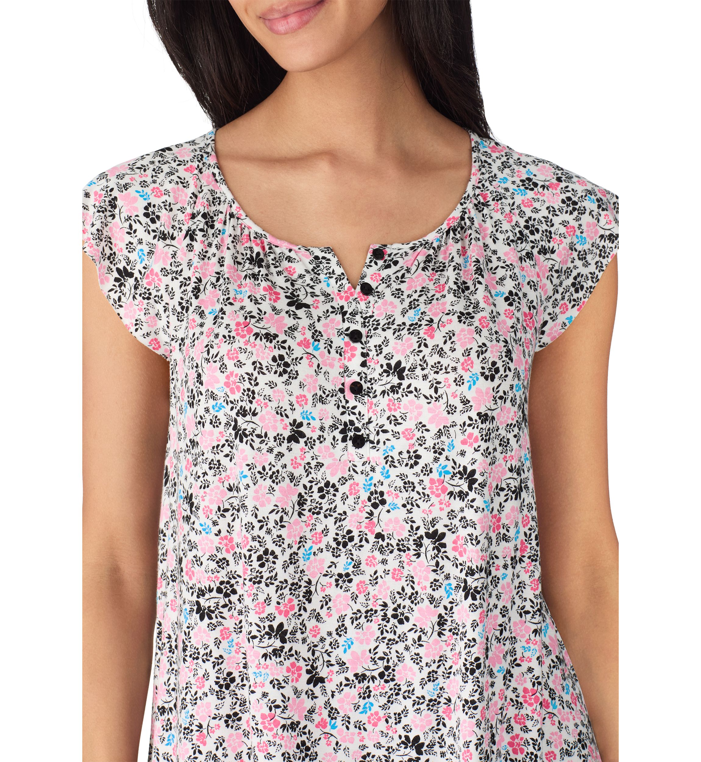 Printed Flutter Sleeve Top and Printed Pajama Pants Set