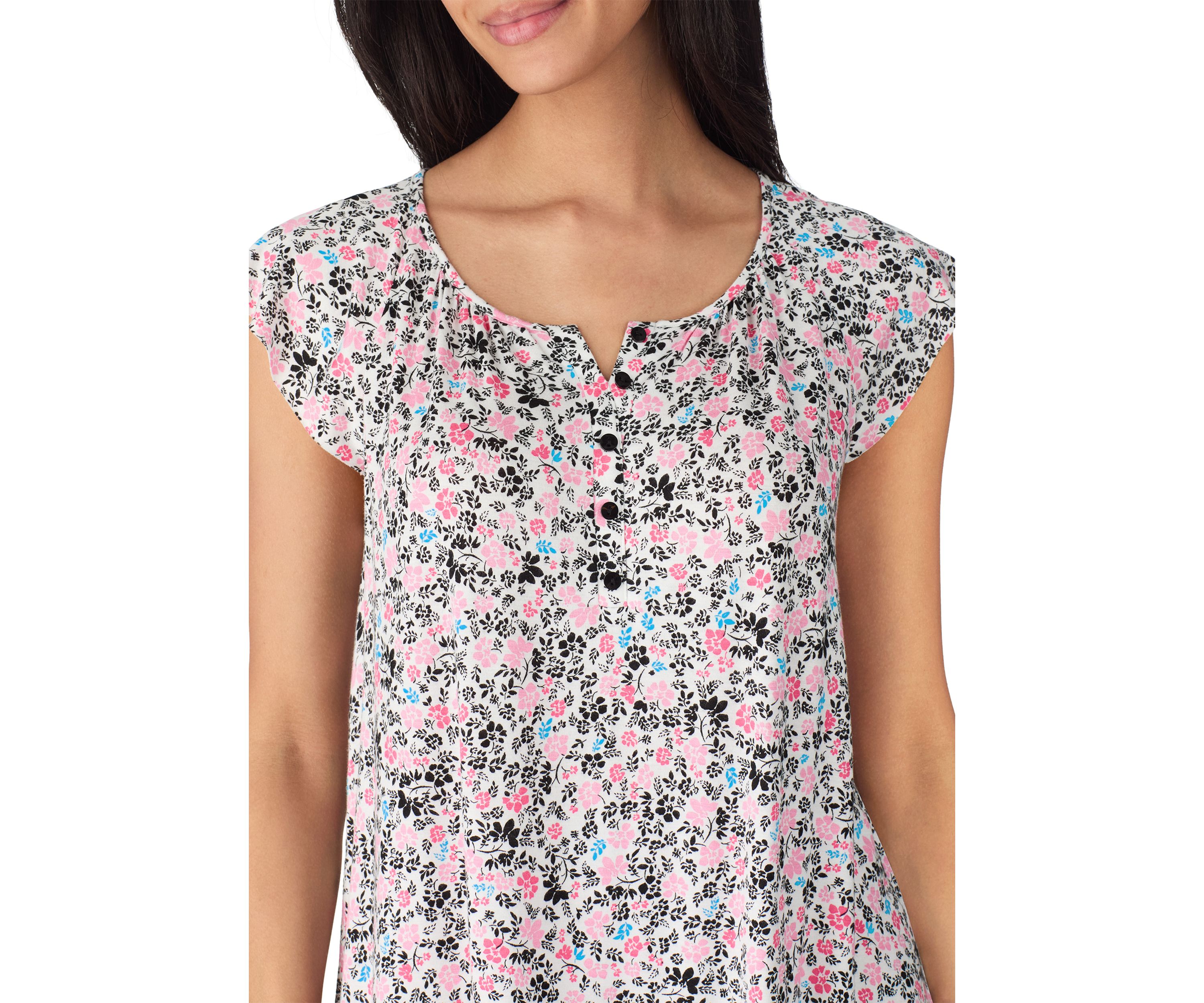 Printed Flutter Sleeve Top and Printed Pajama Pants Set