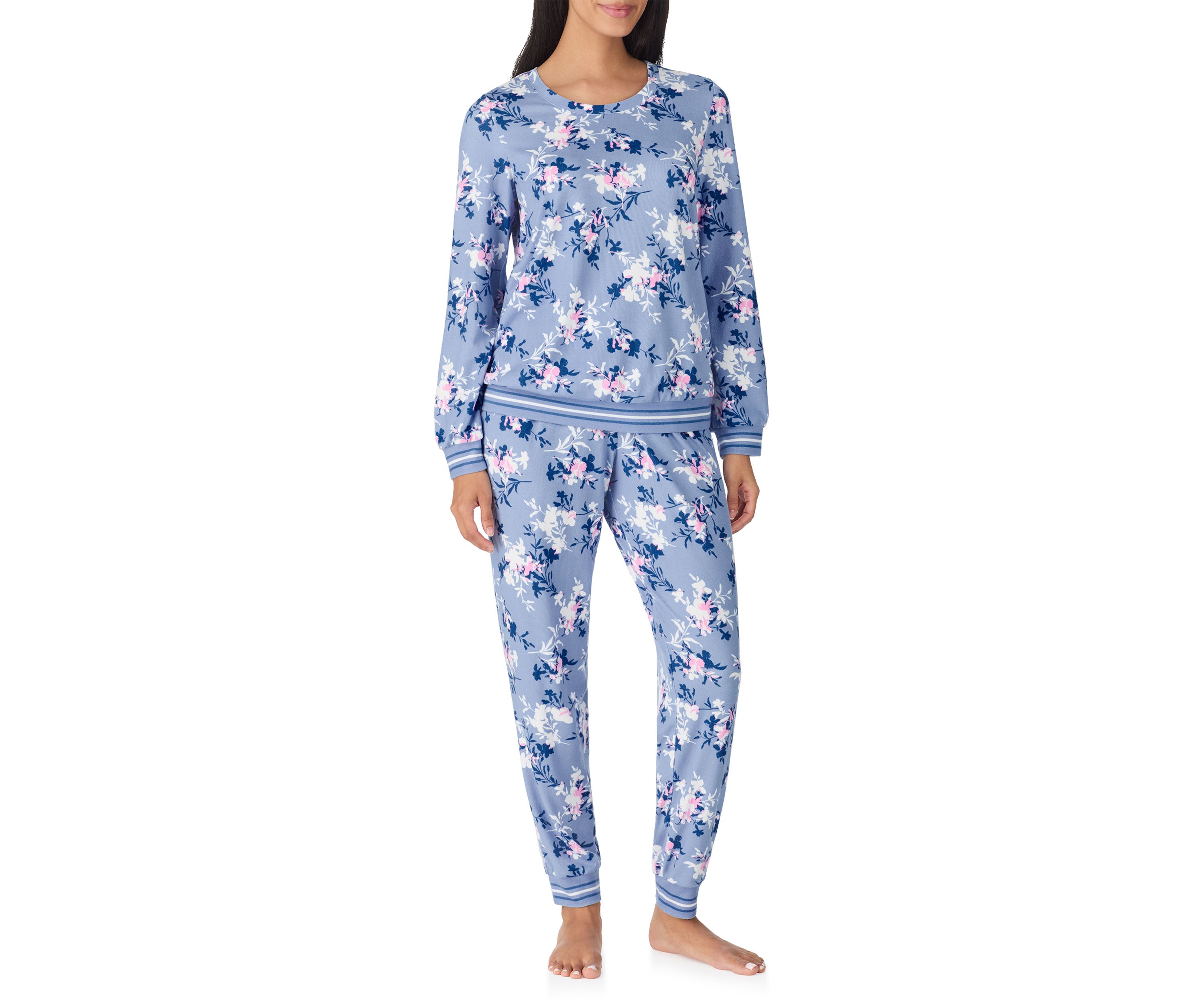 Womens Long Sleeve Jogger Pajama Set