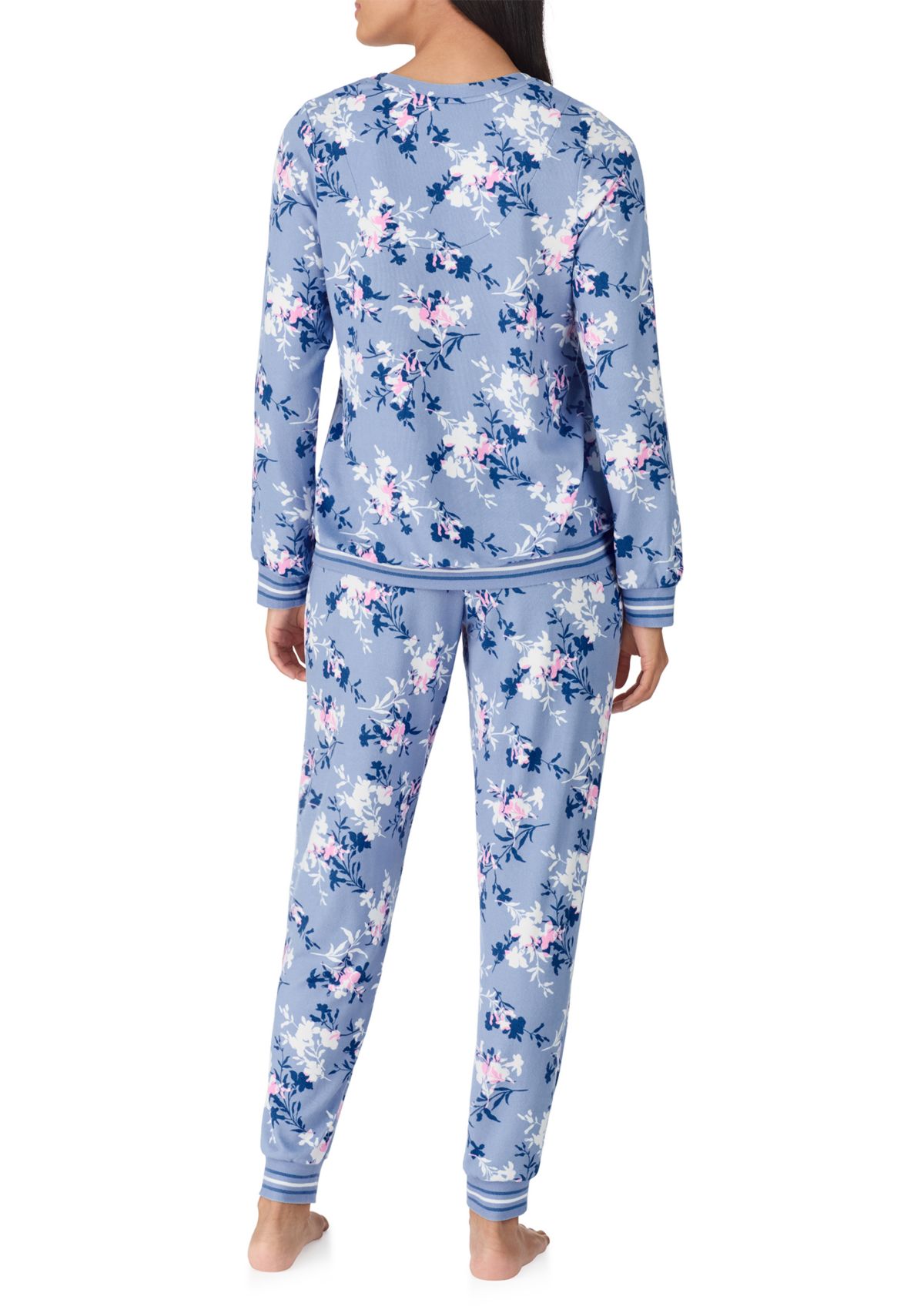 Womens Long Sleeve Jogger Pajama Set