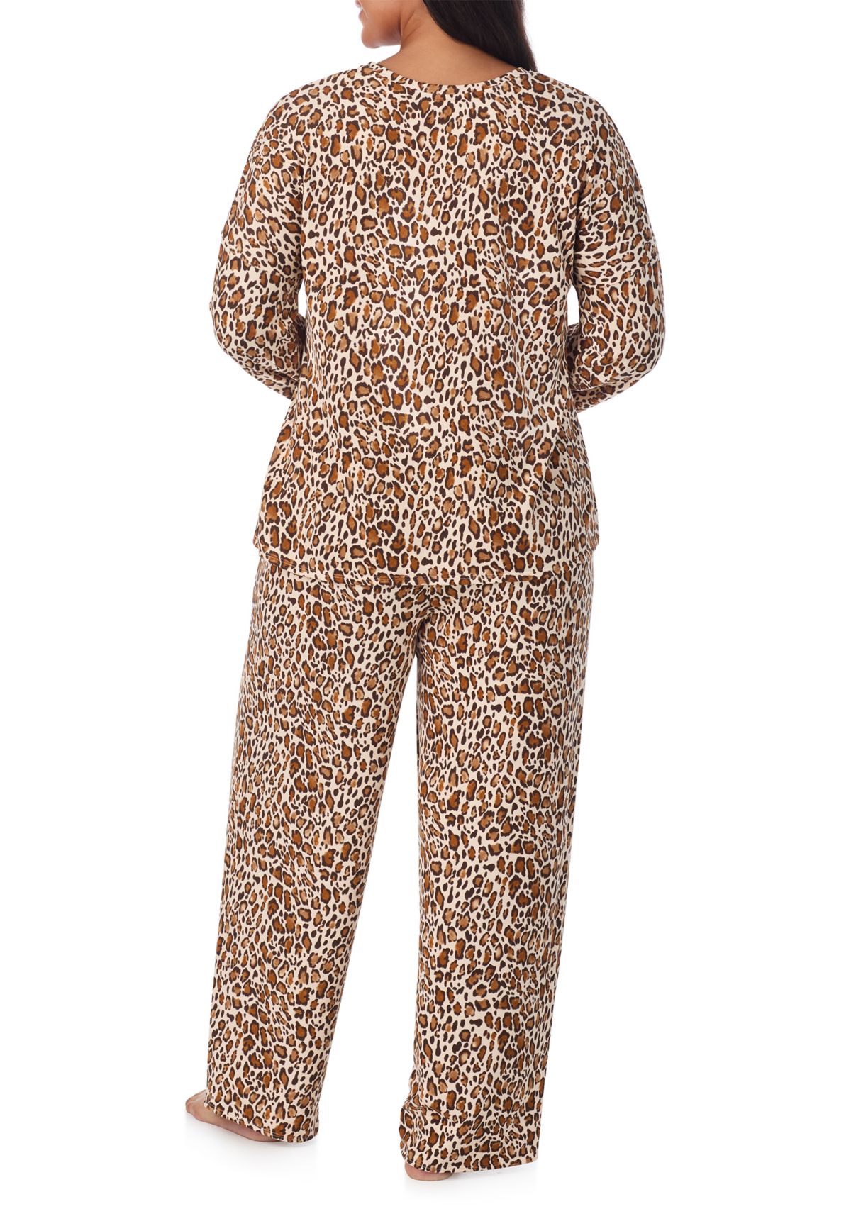 Plus Size Long Sleeve Pajama Set 