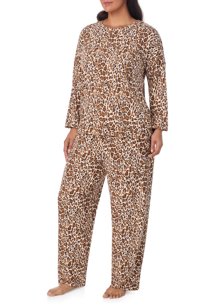 Plus Size Long Sleeve Pajama Set 