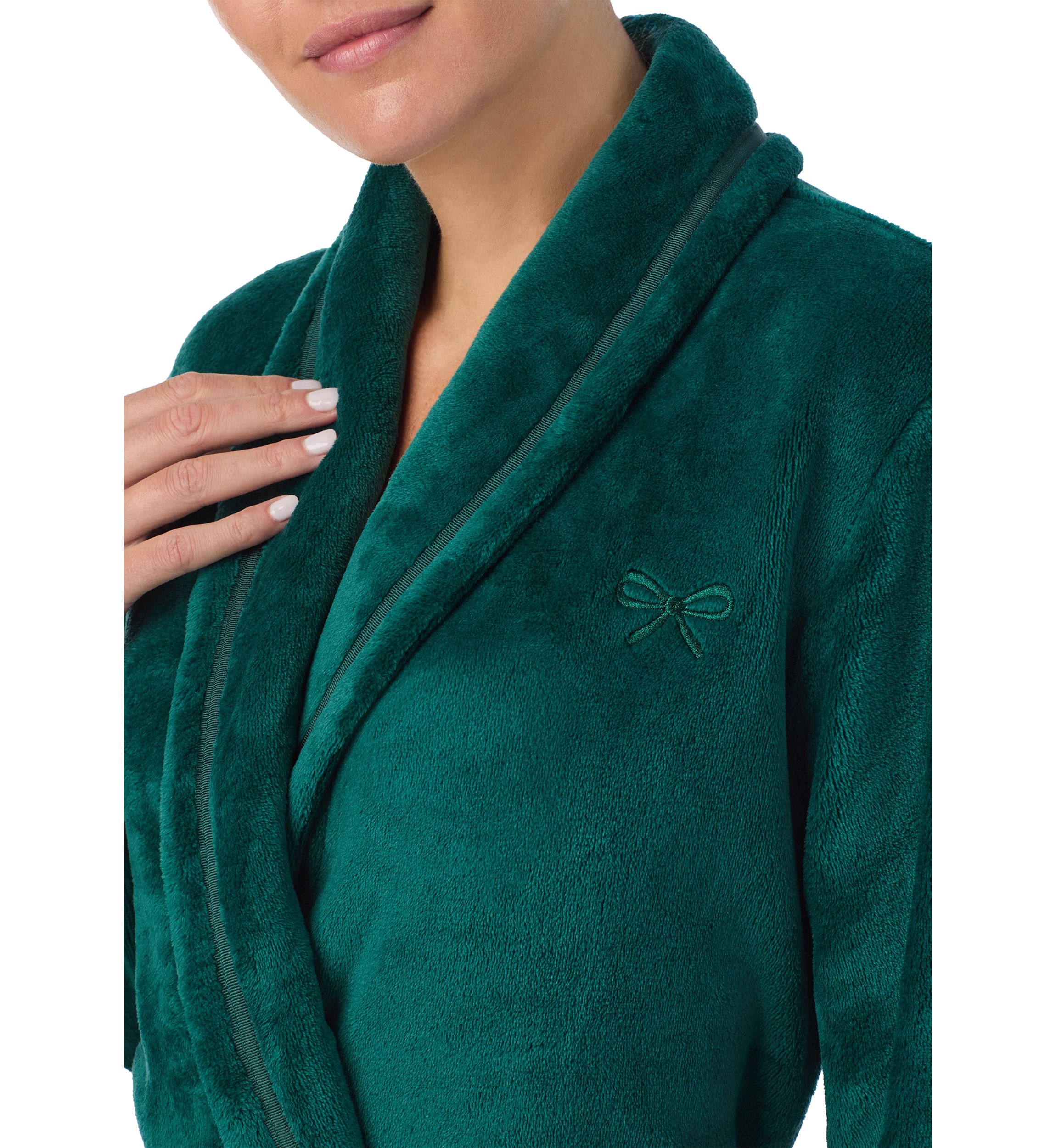Womens Long Shawl Robe 