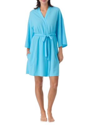 Ellen Tracy Women's Waffle Short Robe | Belk