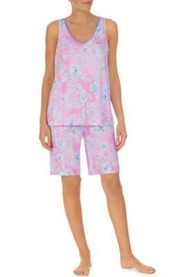 Ellen Tracy Sleeveless Top and Bermuda Shorts Pajama Set belk