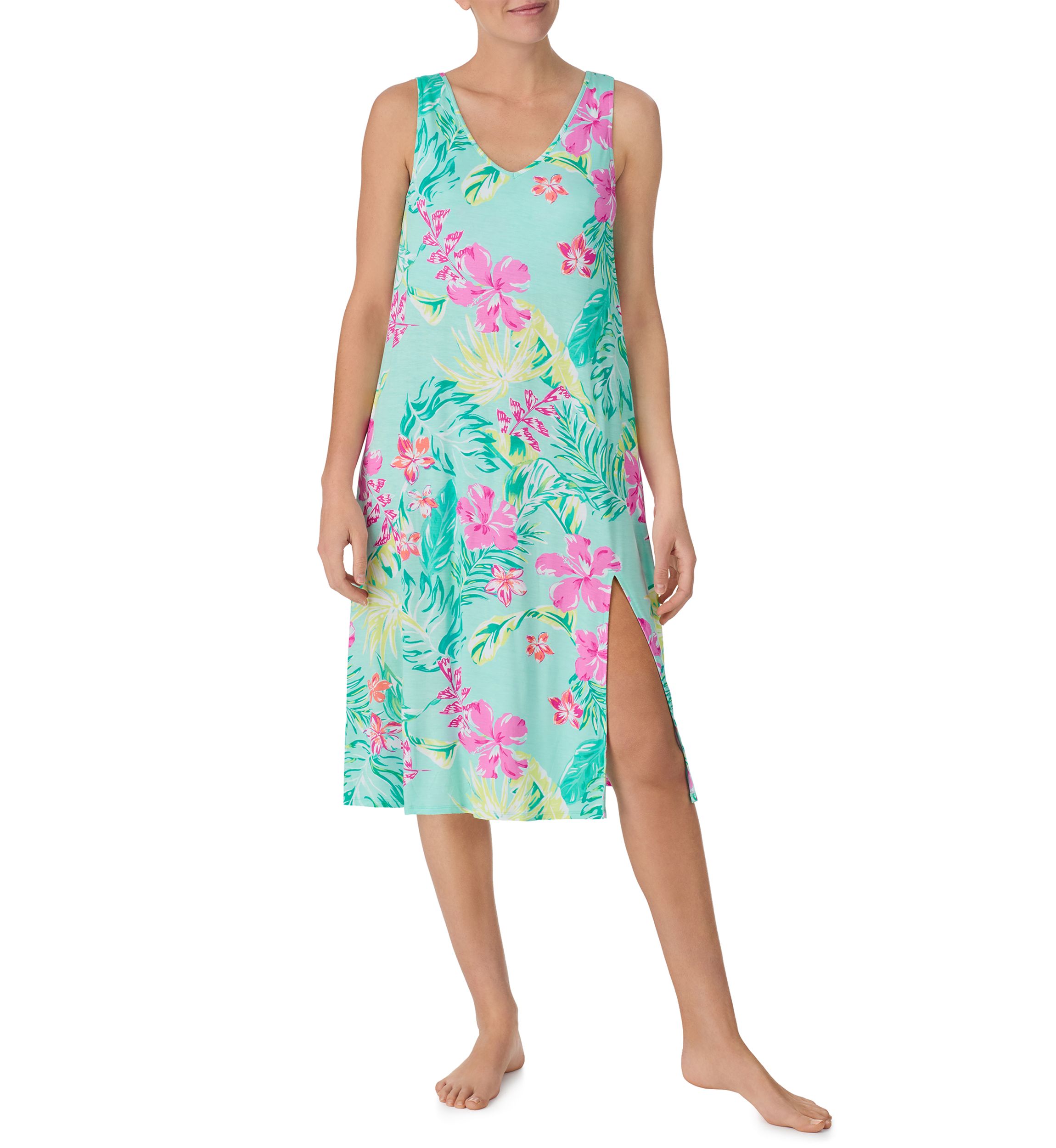 Sleeveless Midi Gown with Soft Bra