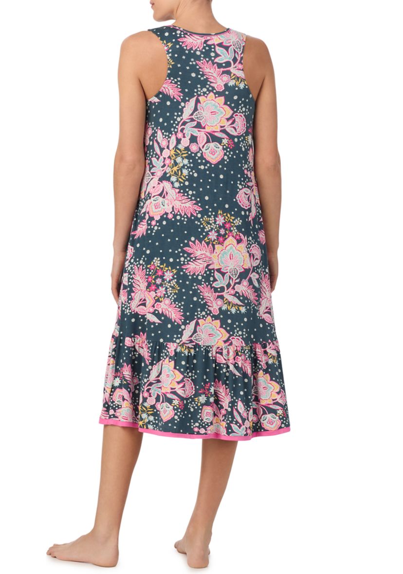 Womens Sleeveless Midi Gown with Soft Bra