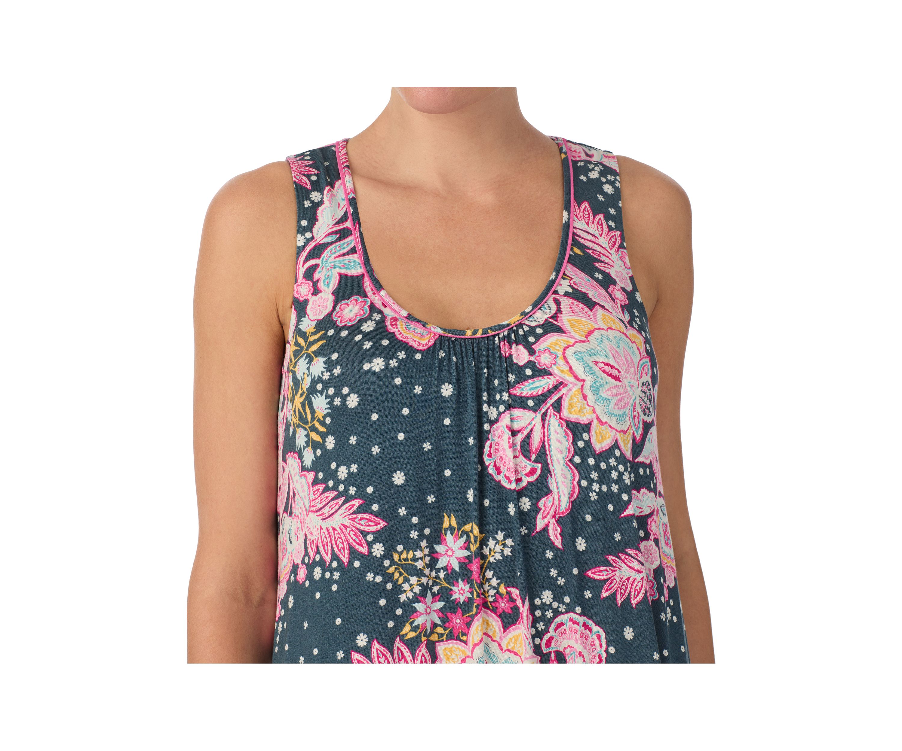 Womens Sleeveless Midi Gown with Soft Bra