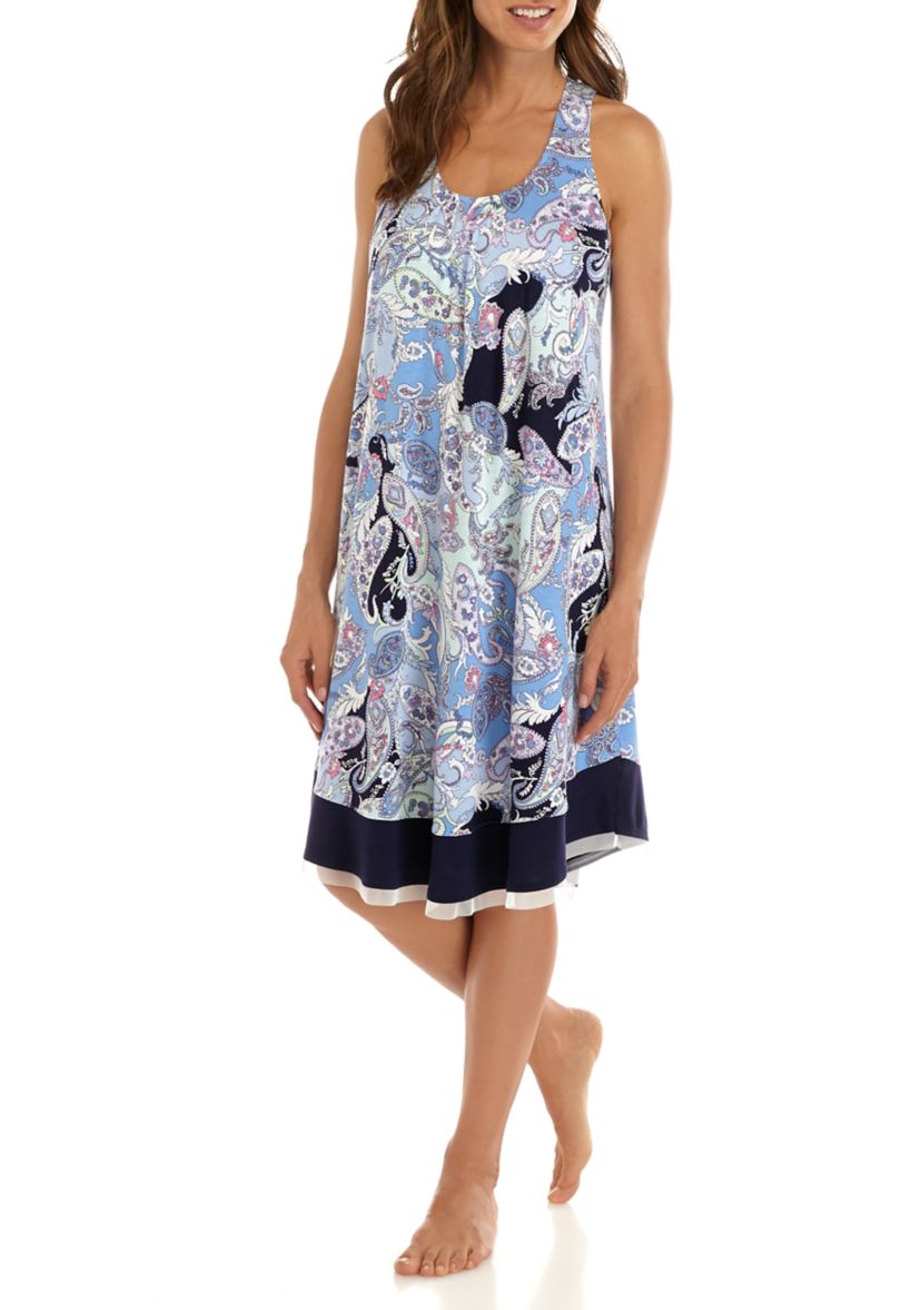 Midi Nightgown with Bra