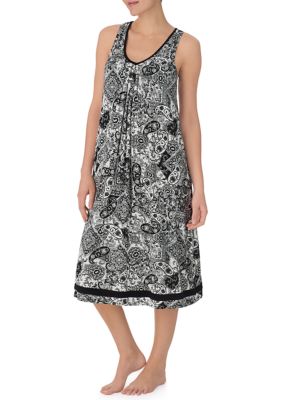 Ellen Tracy Women's Sleeveless Midi Gown with Soft Bra, Small