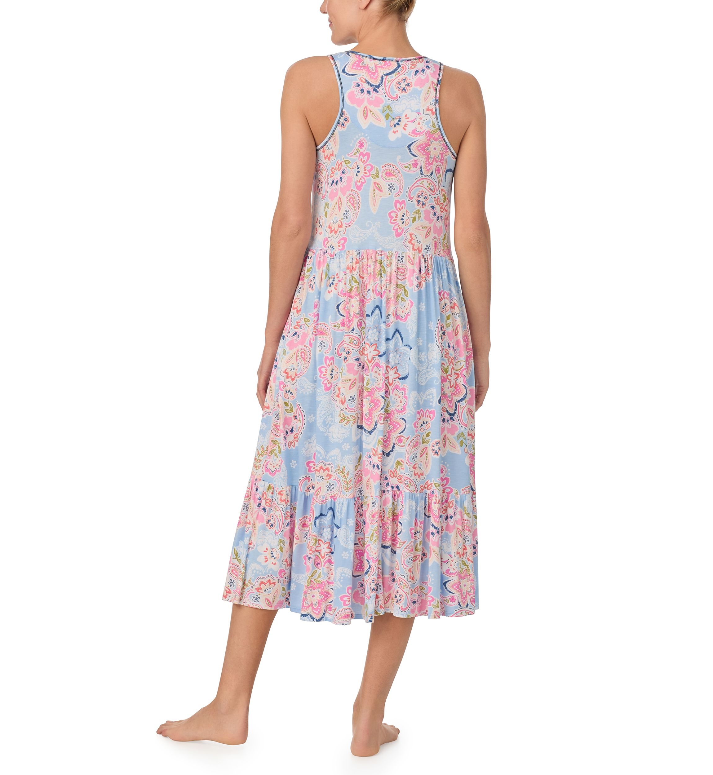Womens Sleeveless Midi Gown