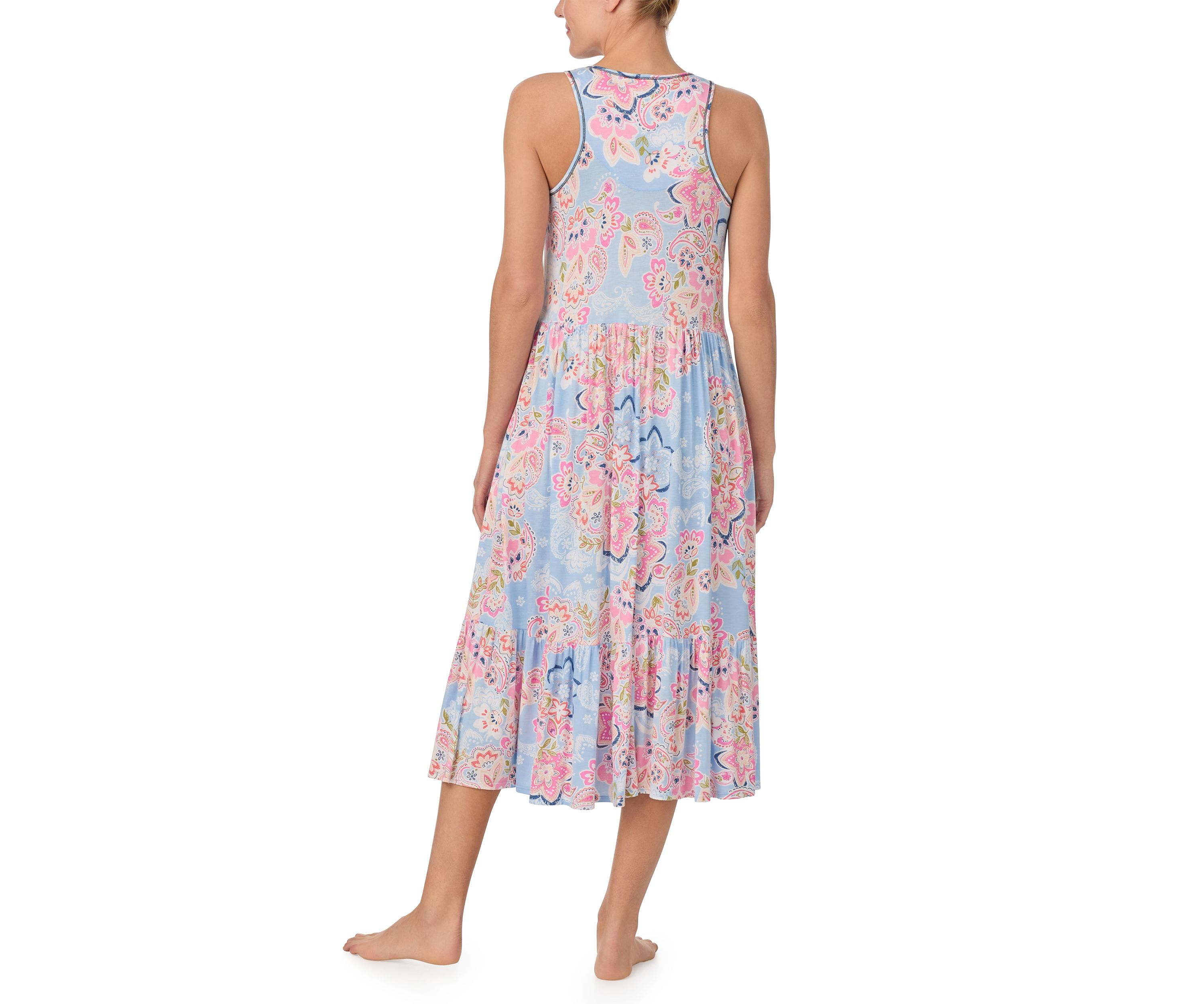 Womens Sleeveless Midi Gown