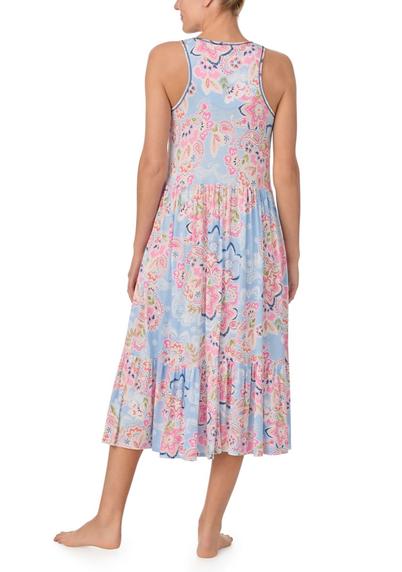Womens Sleeveless Midi Gown