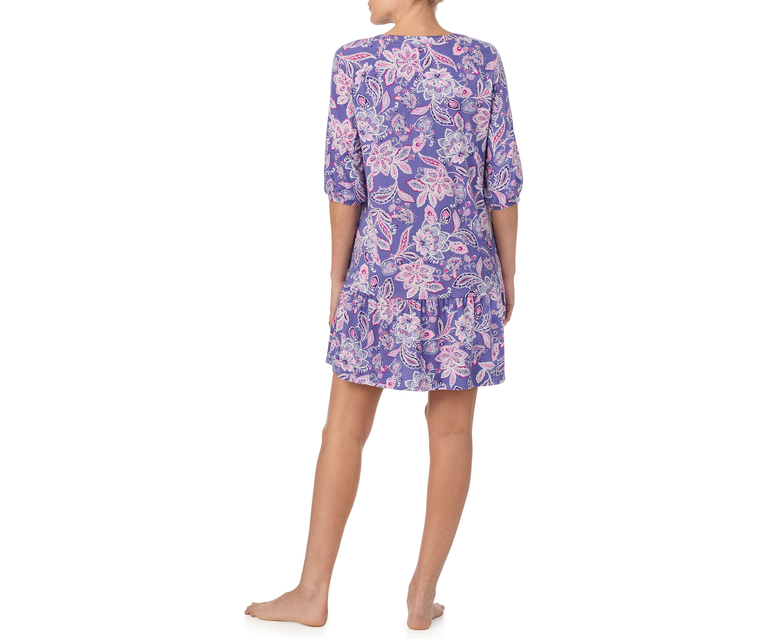 3/4 Sleeve Printed Sleep Tunic 