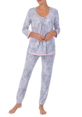 Lucky Brand, Intimates & Sleepwear, Nwt Lucky Brand Ladies 4piece Pajama  Set Gray Leopard Print Size 3x