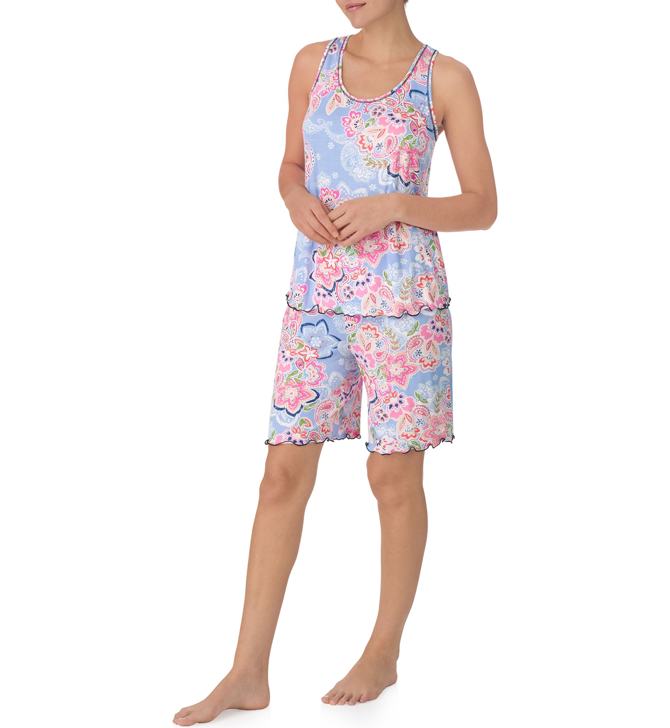 Printed Bermuda Pajama Set