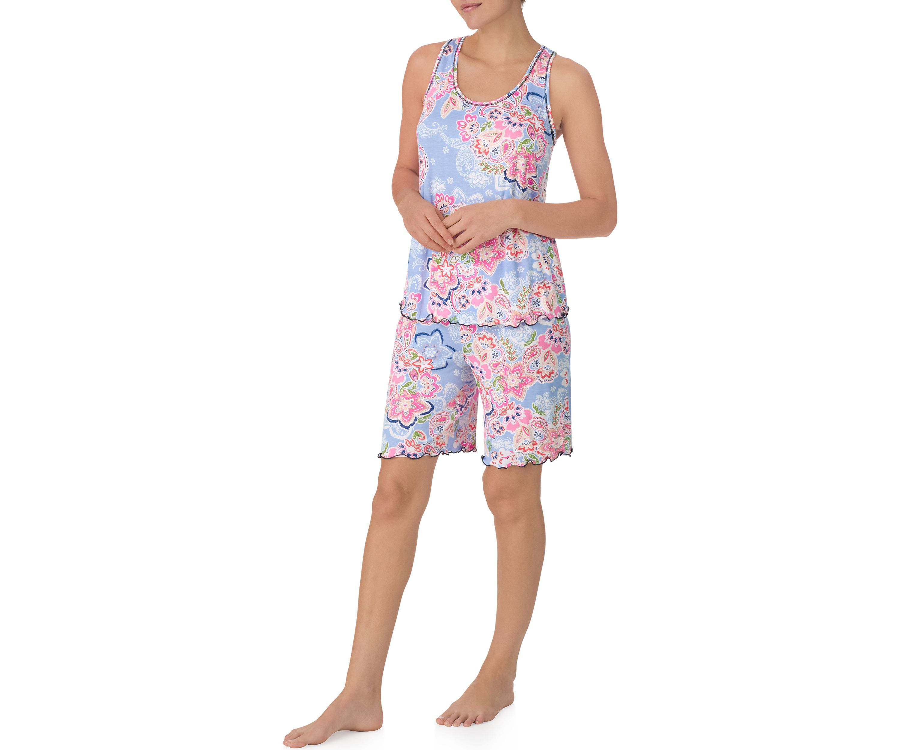 Printed Bermuda Pajama Set