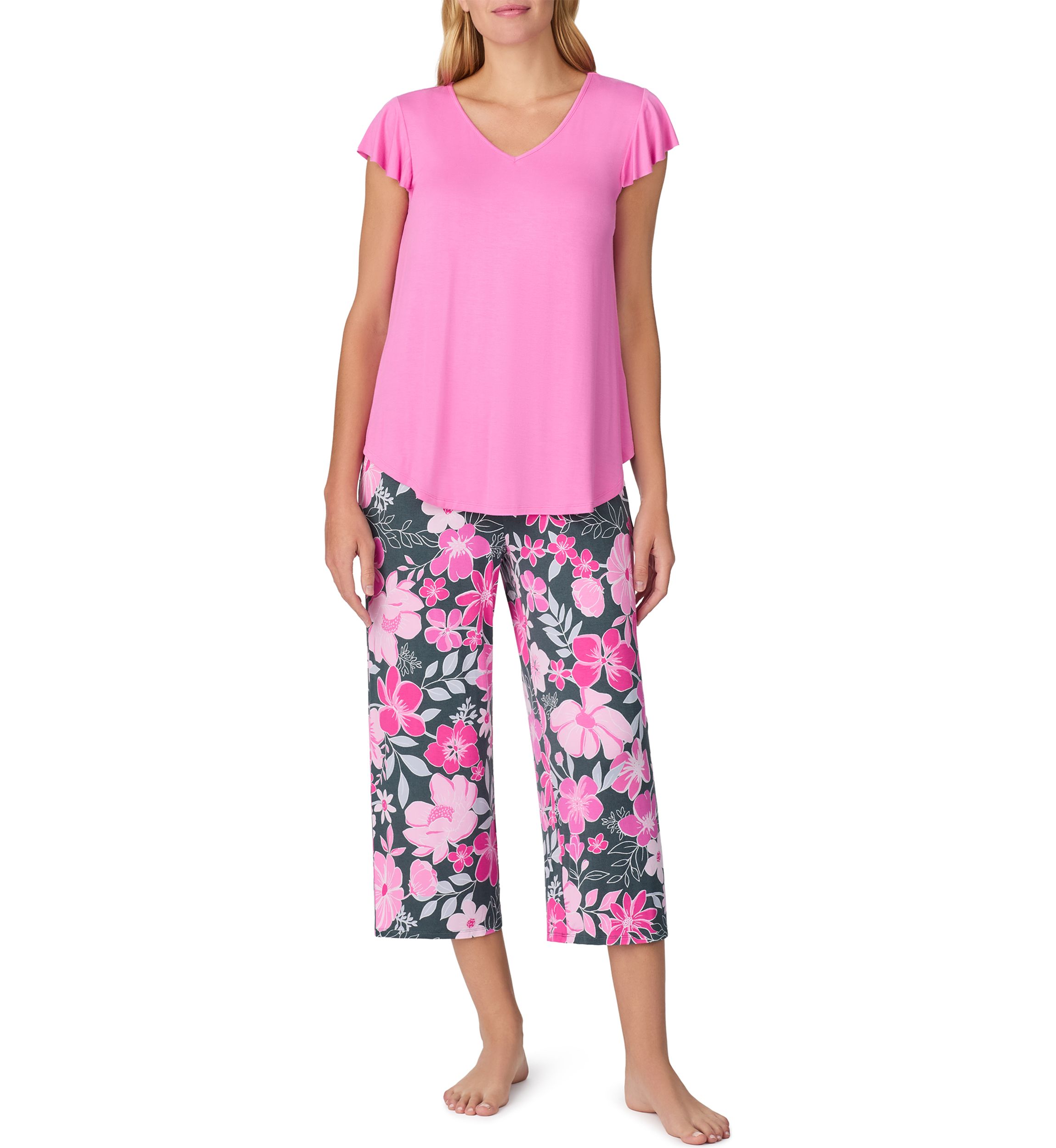 Womens Short Sleeve Pajama Set