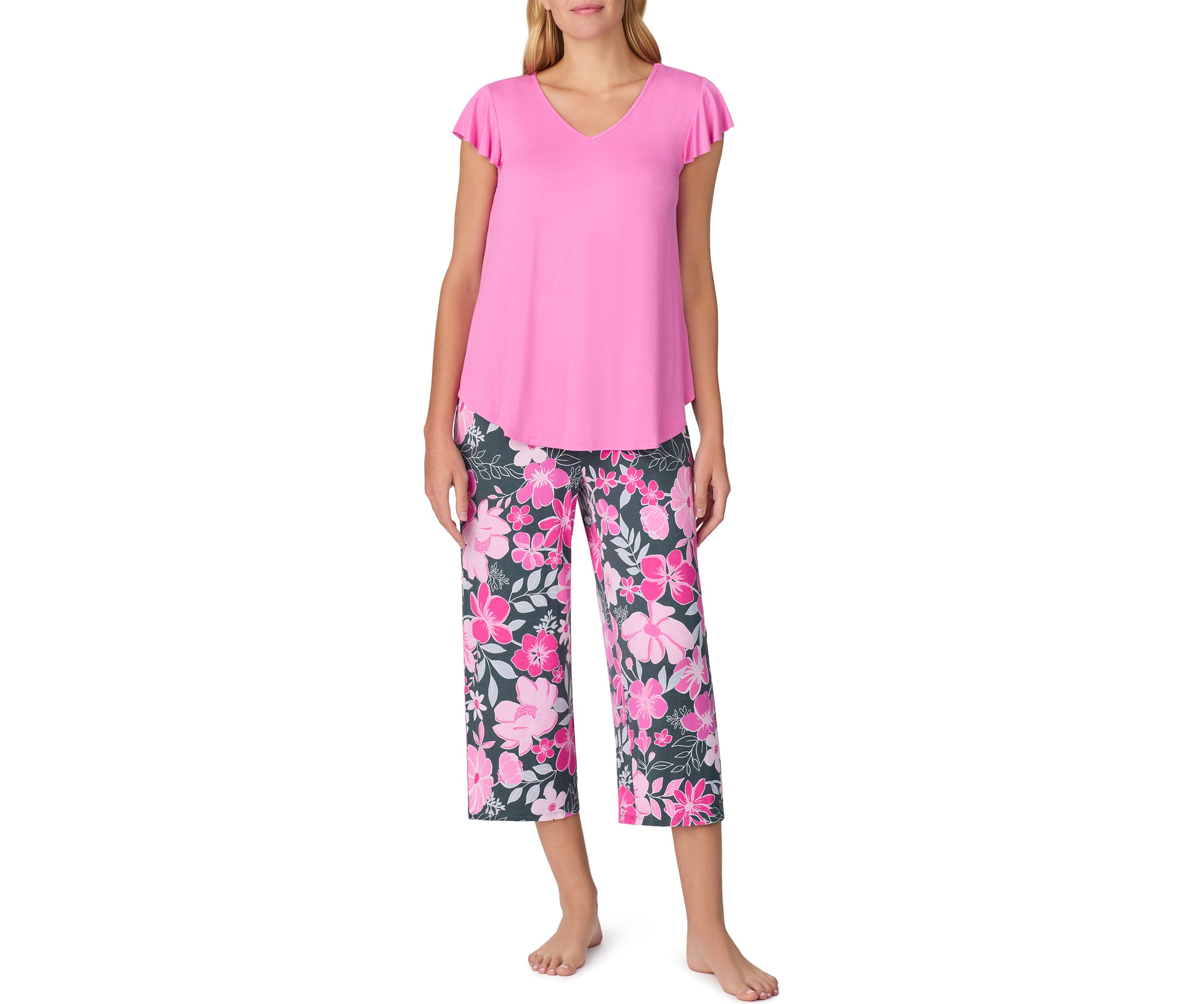 Womens Short Sleeve Pajama Set