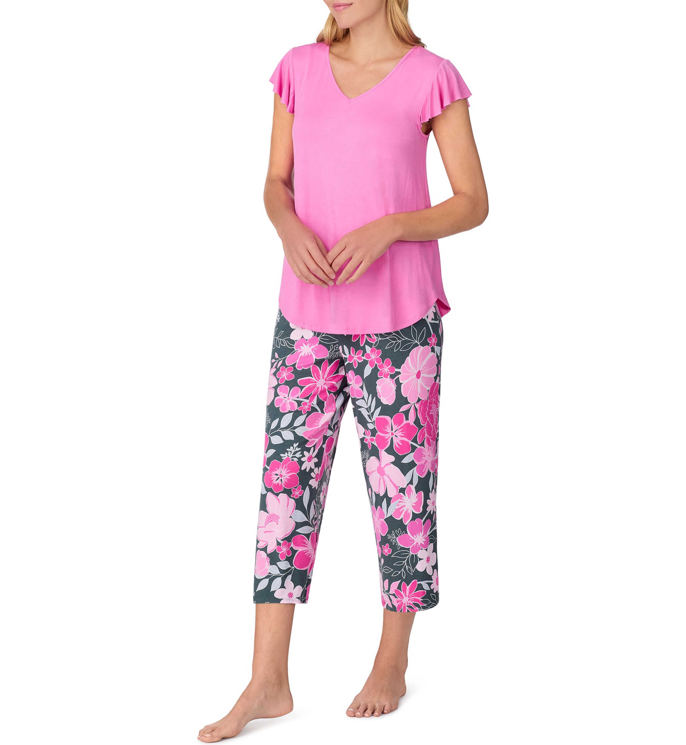 Womens Short Sleeve Pajama Set