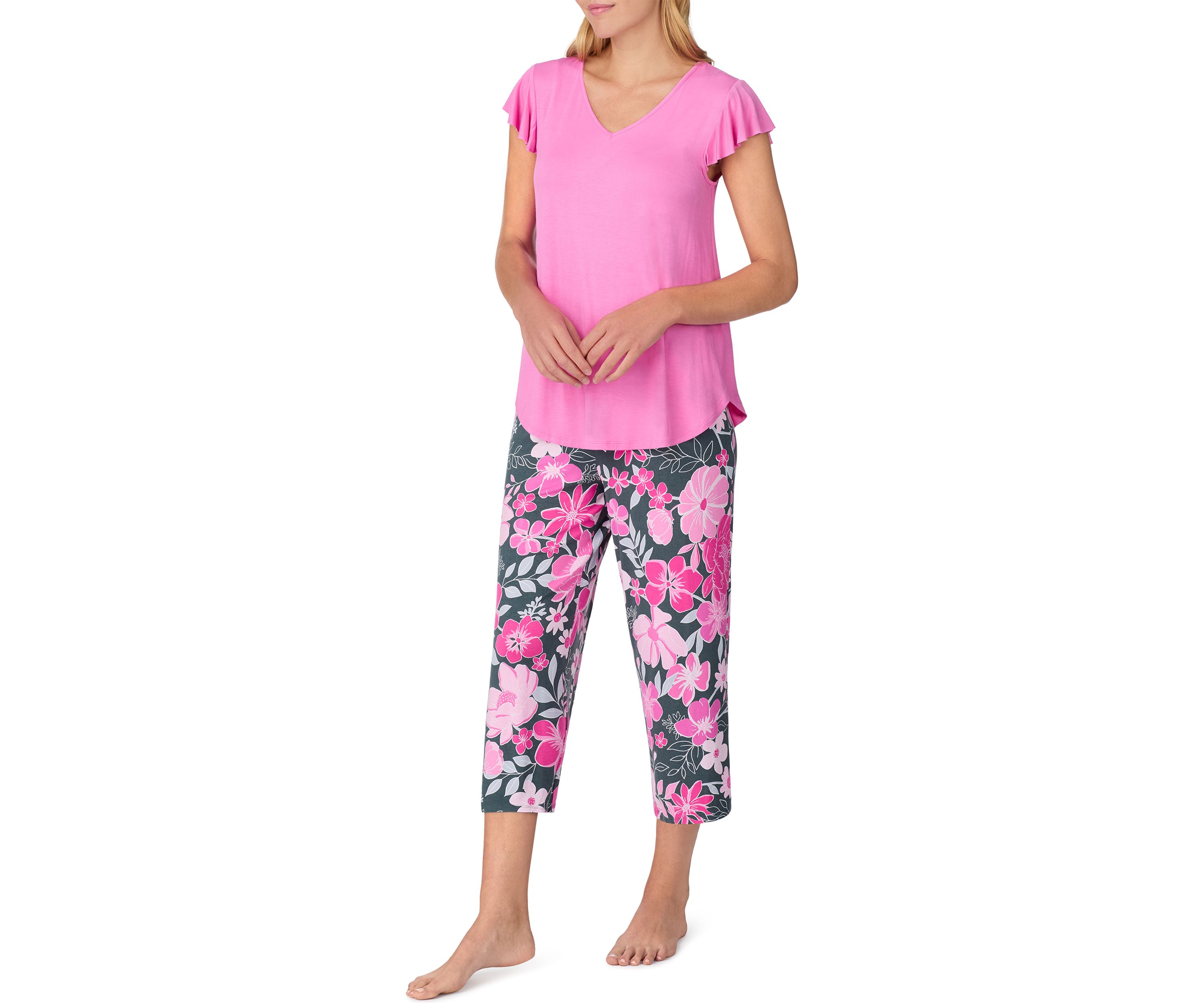 Womens Short Sleeve Pajama Set