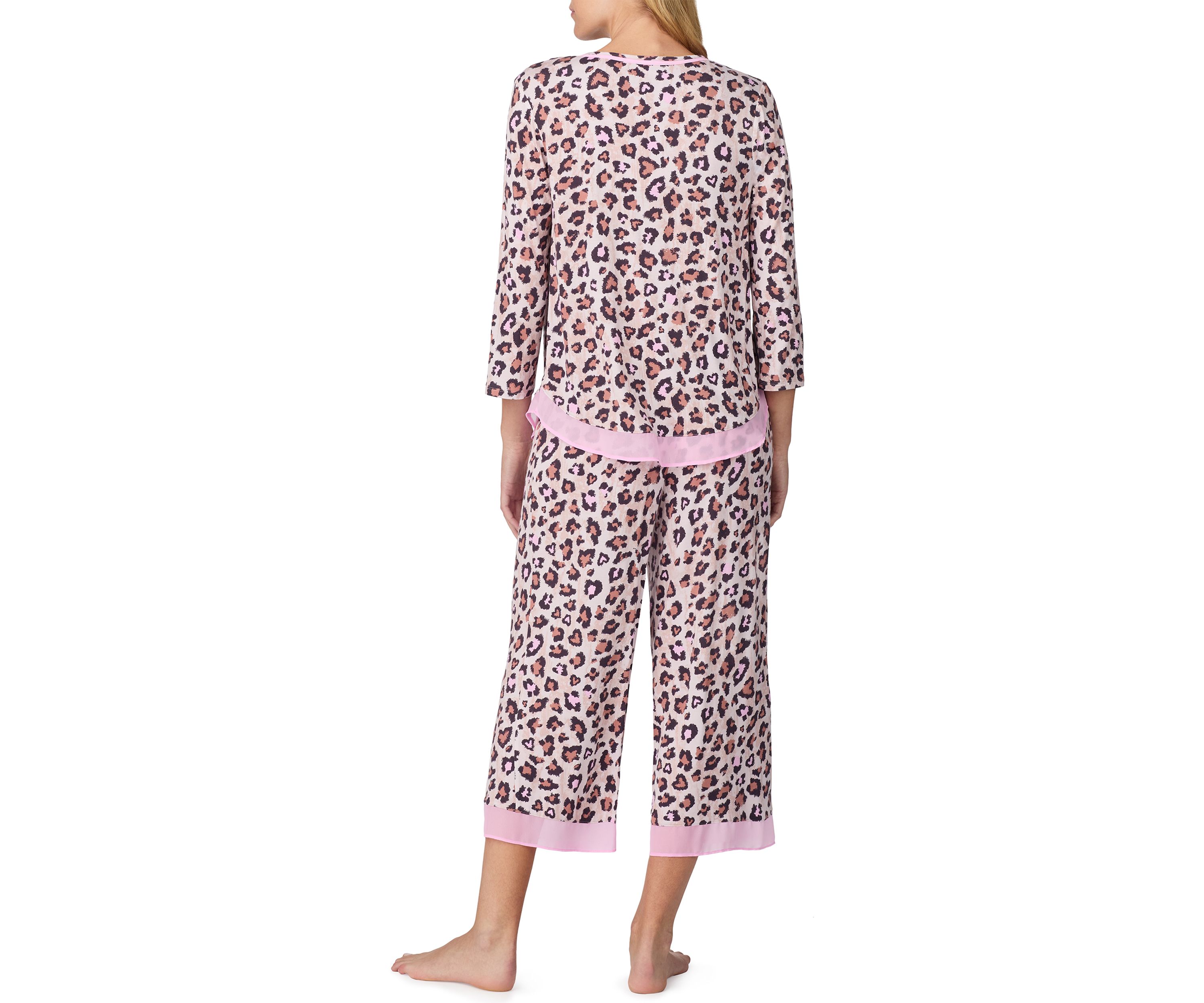 Womens 3/4 Sleeve Pajama Set